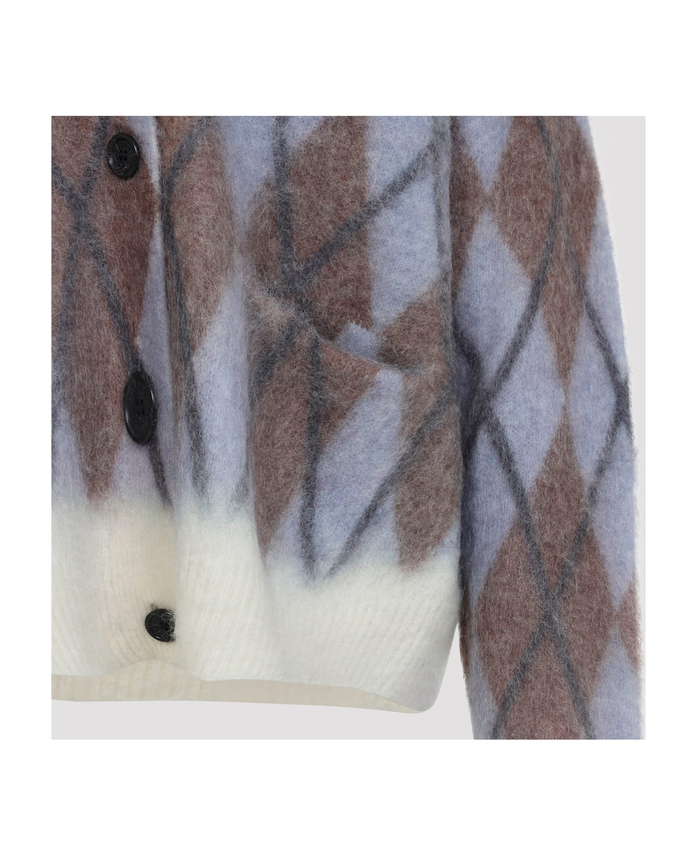 Acne Studios Mohair Cardigan - Aft Grey Brown