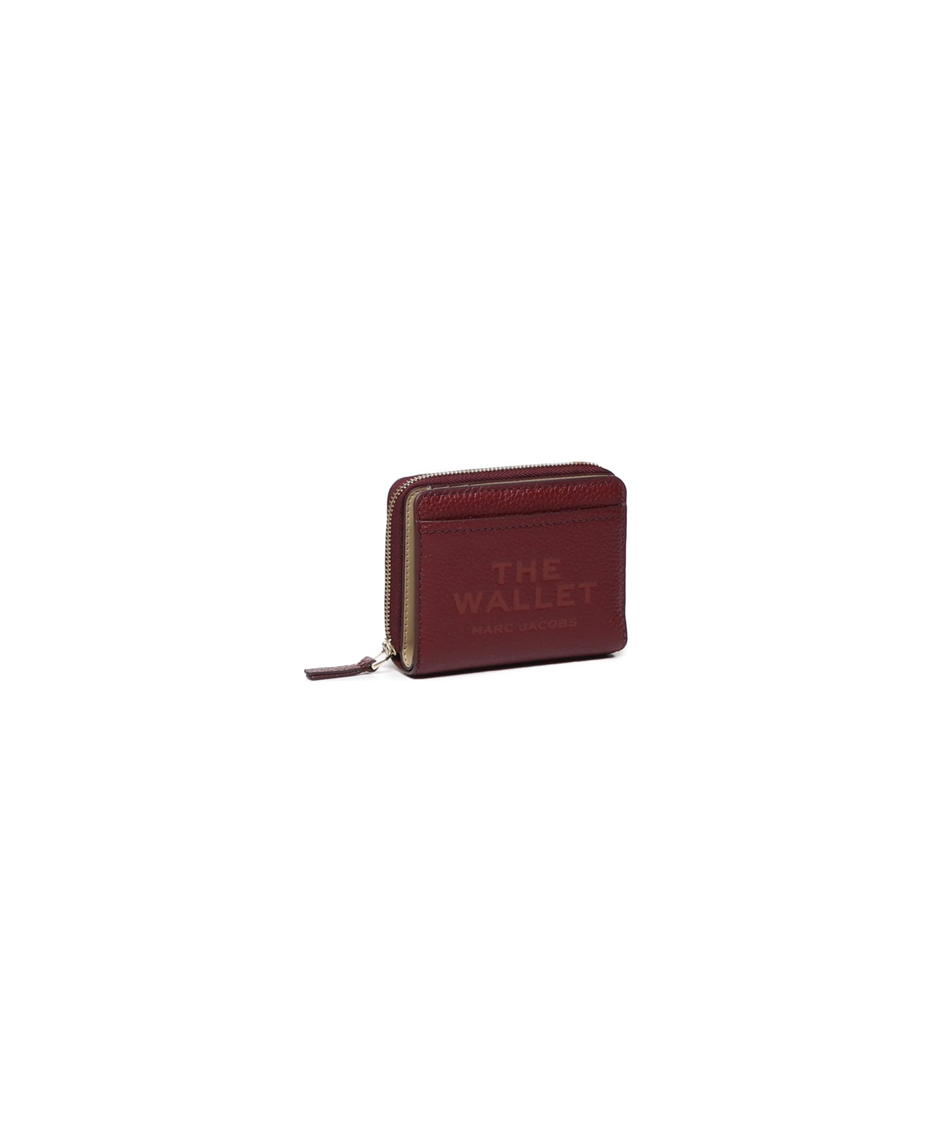 Marc Jacobs Logo Printed Zipped Mini Compact Wallet - Cherry