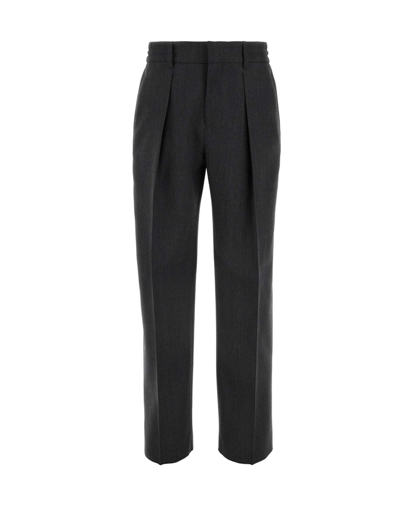 Burberry Dark Grey Wool Pant - GREYBLACK