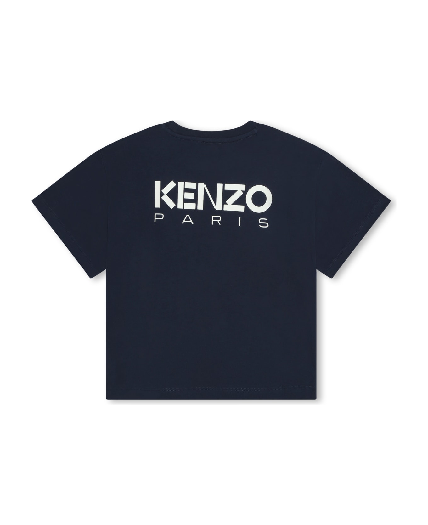 Kenzo Kids T-shirt Con Stampa - Blu