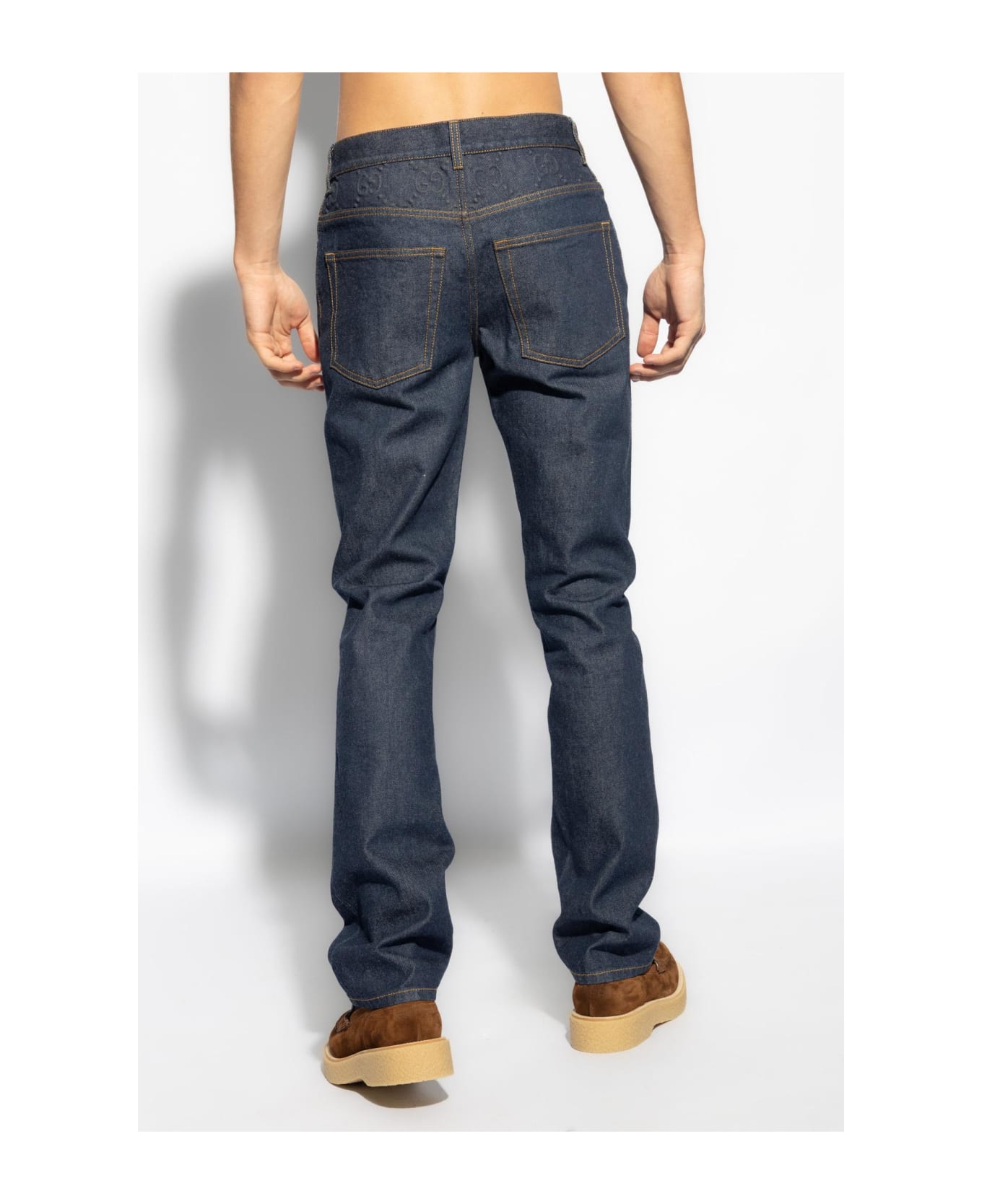 Gucci Jeans With Straight Legs - DARKBLUE