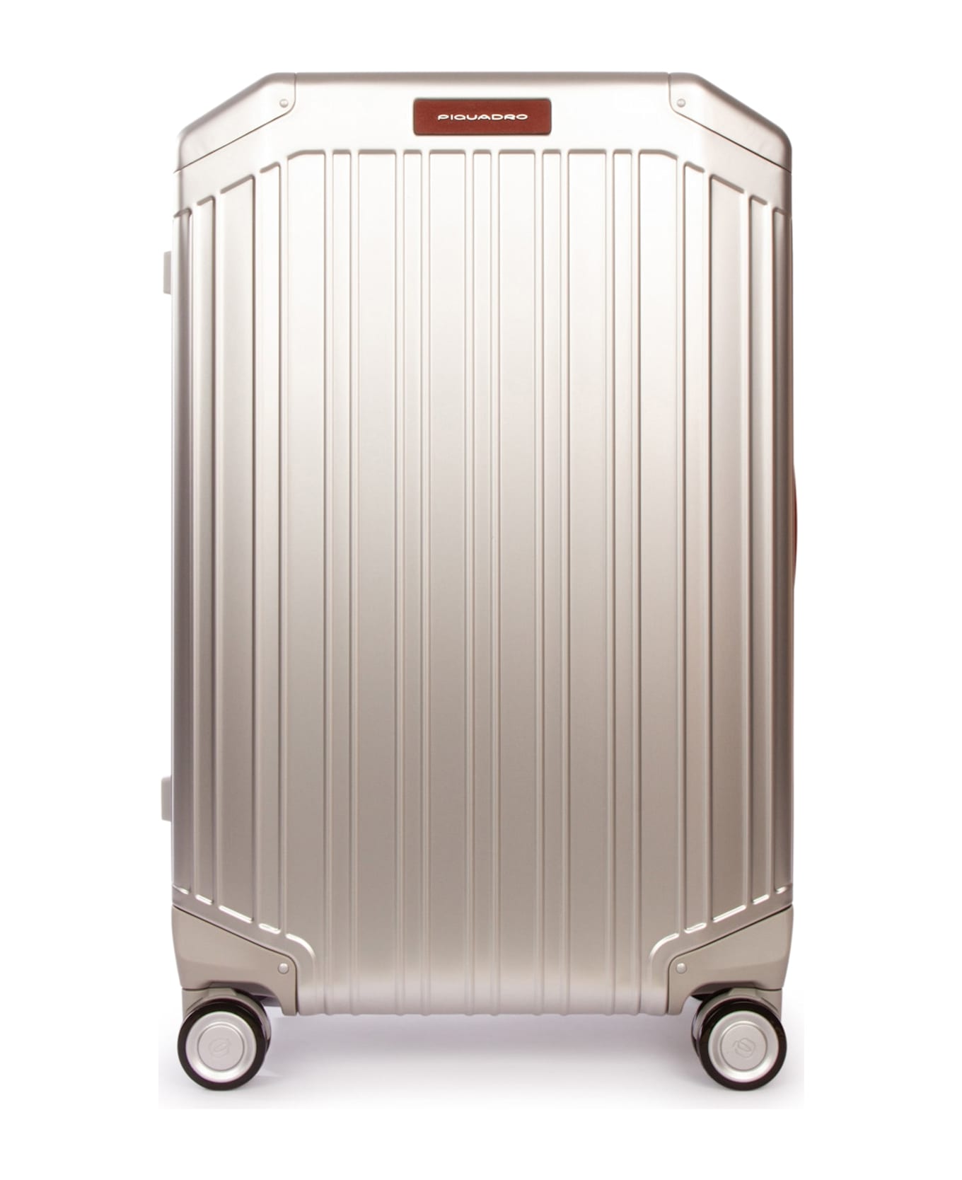 Piquadro Trolley Medio 4 Ruote In Alluminio E Pelle - GRCU