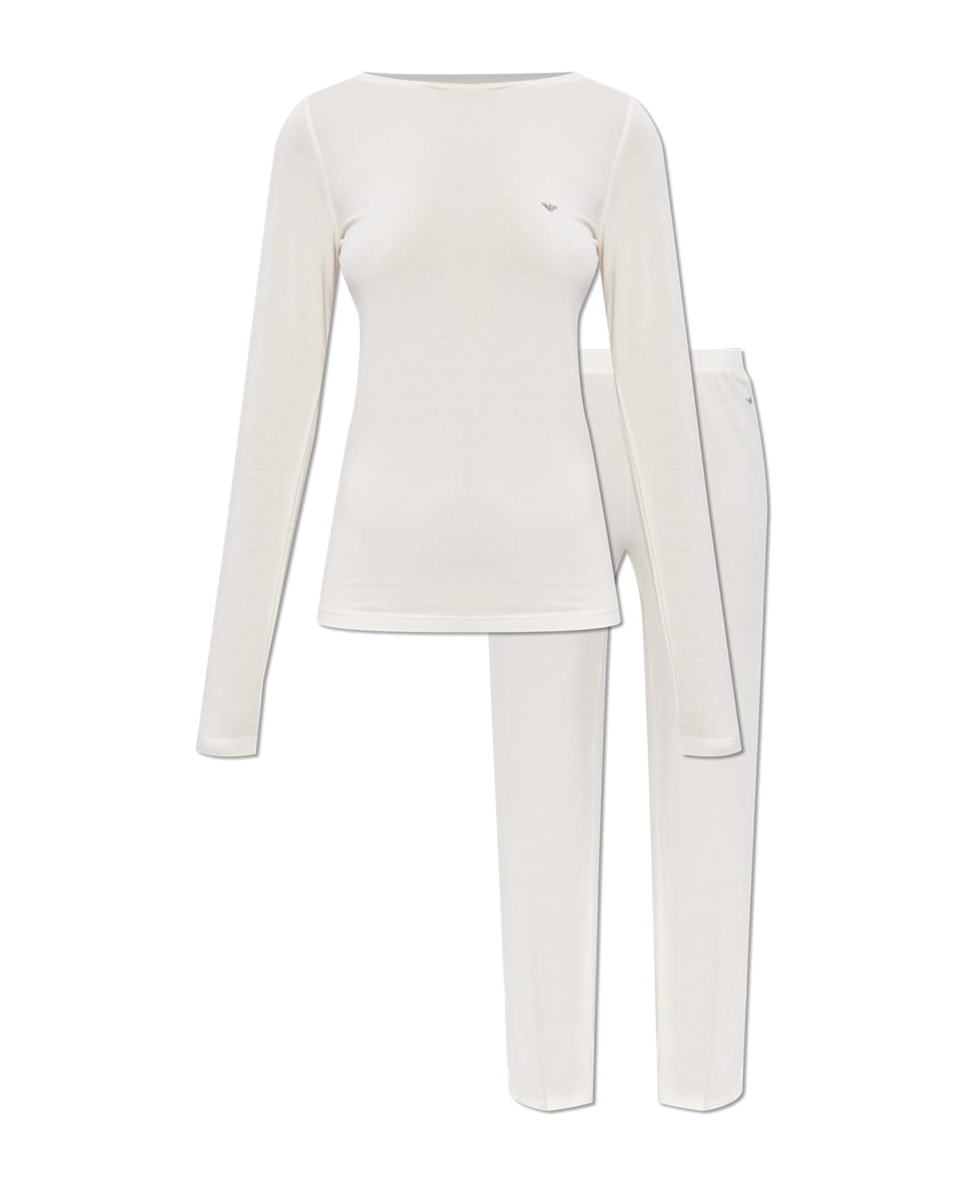 Emporio Armani Two-piece Pajamas - Ivory