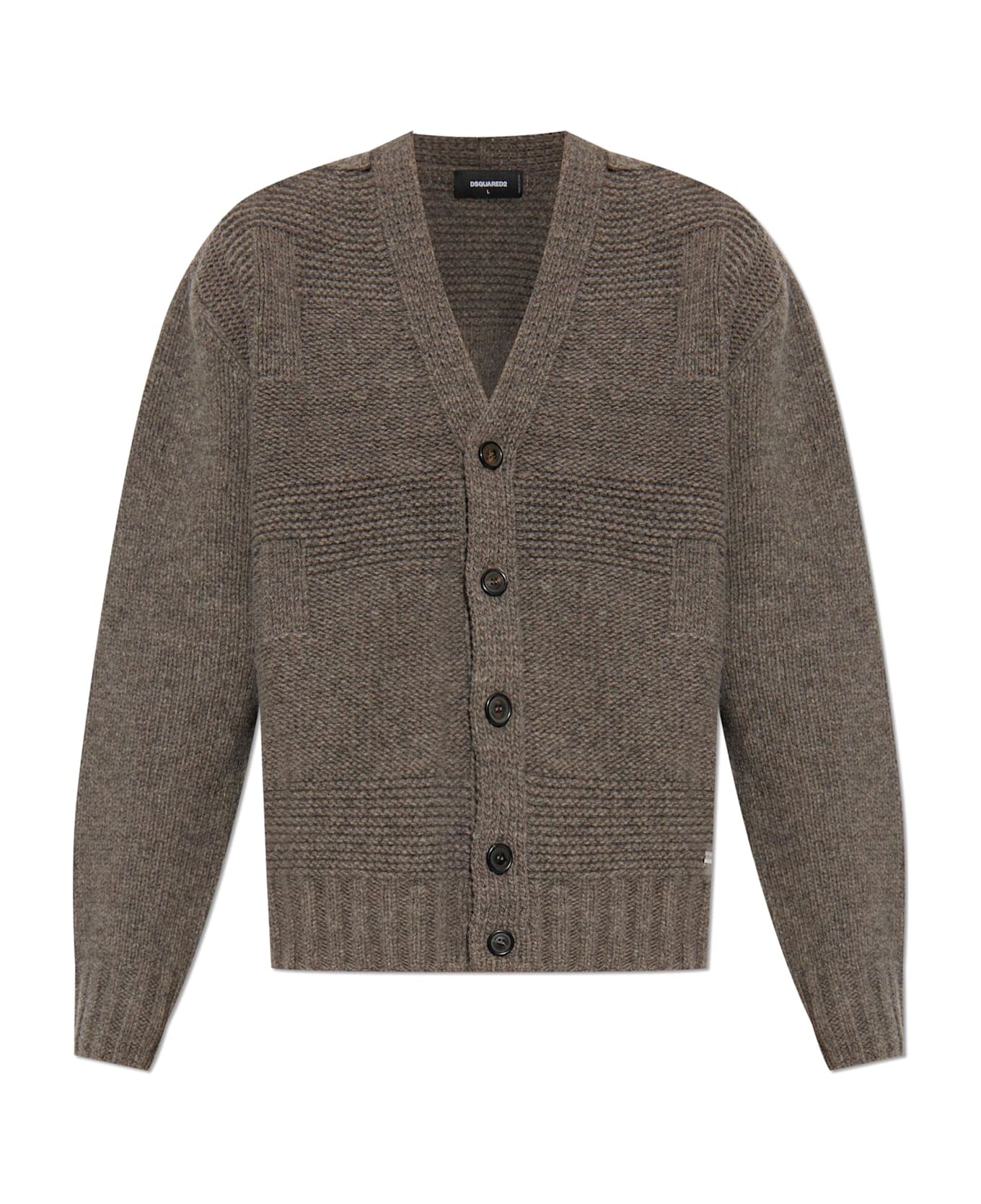 Dsquared2 Wool Cardigan - Brown