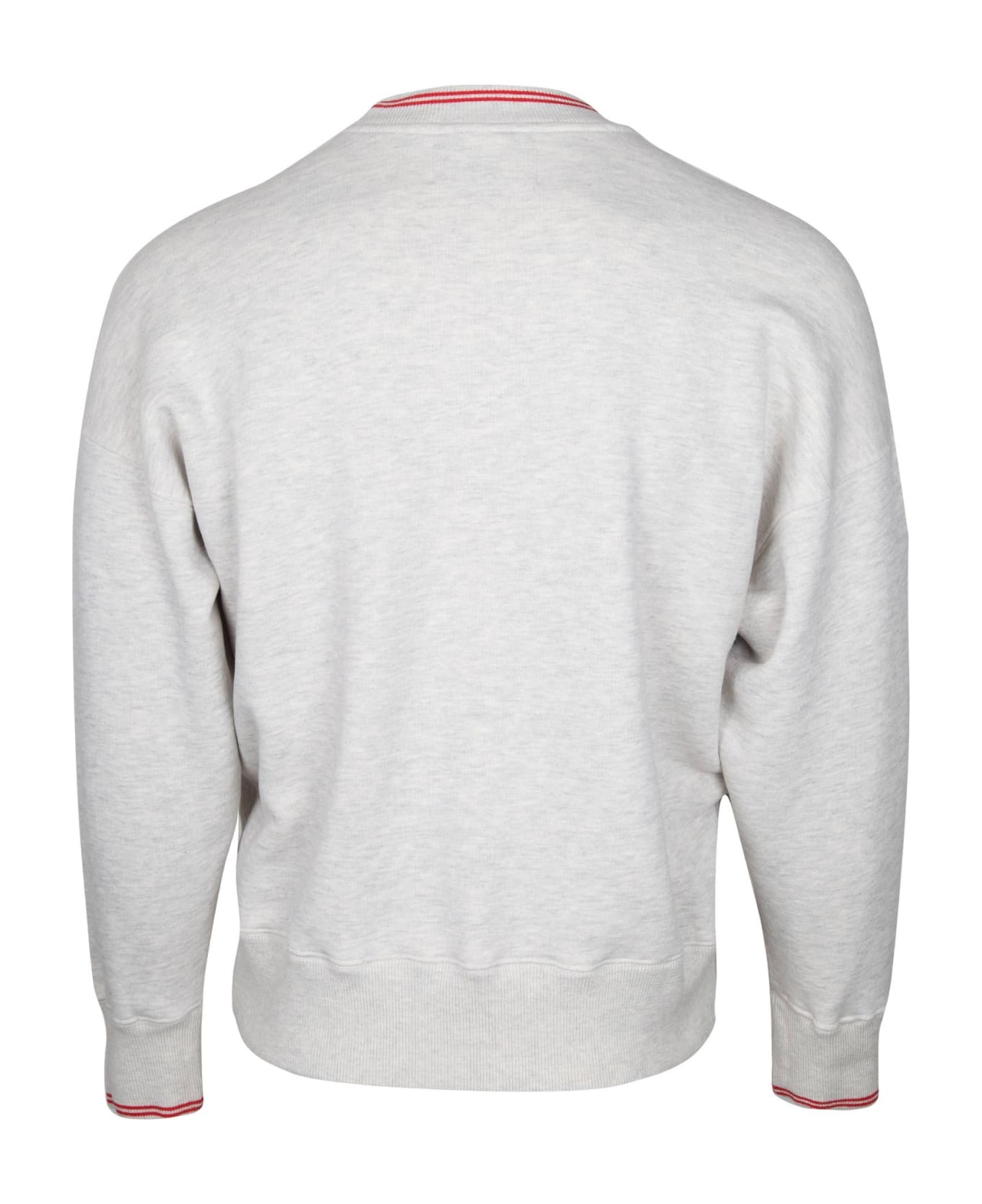 Autry Cotton Sweatshirt With Logo - MELANGE
