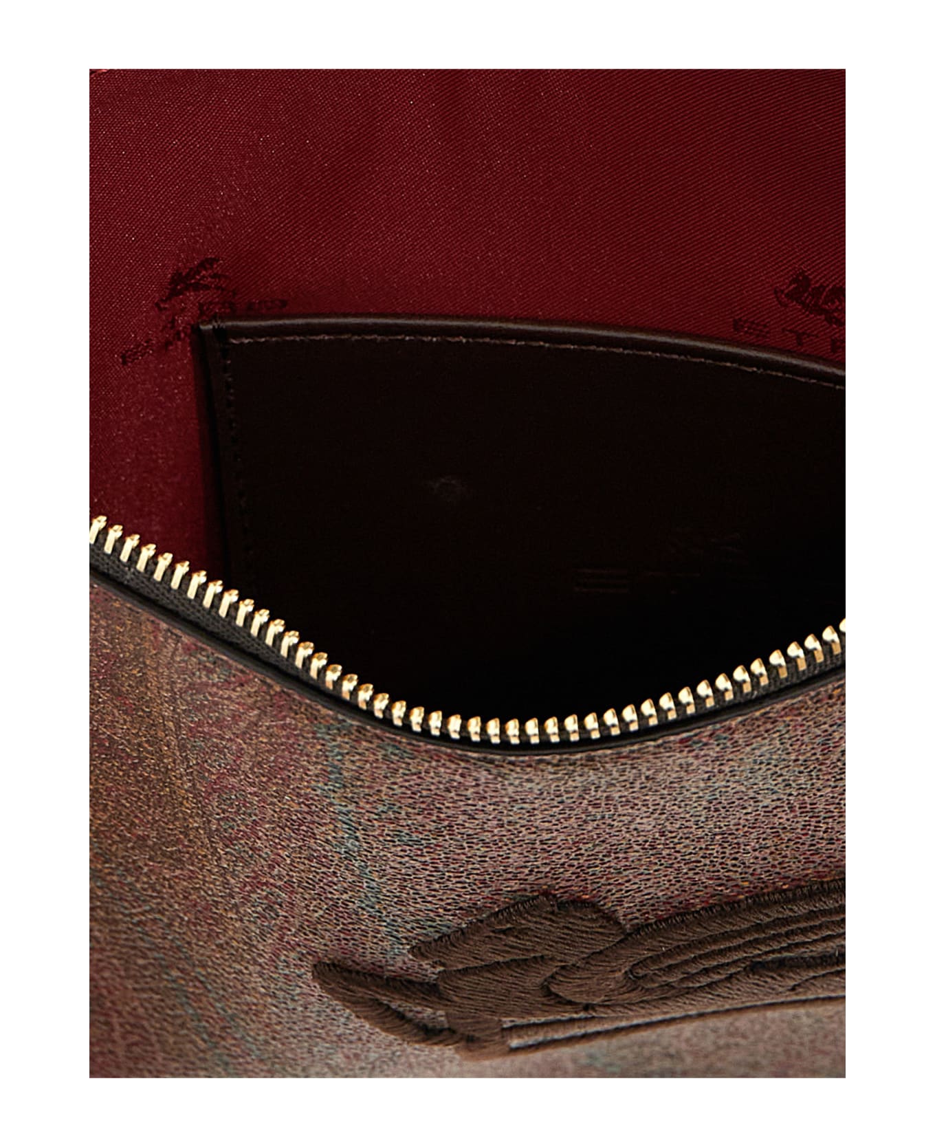 Etro Paisley Pochette With Pegaso Logo - Multicolor