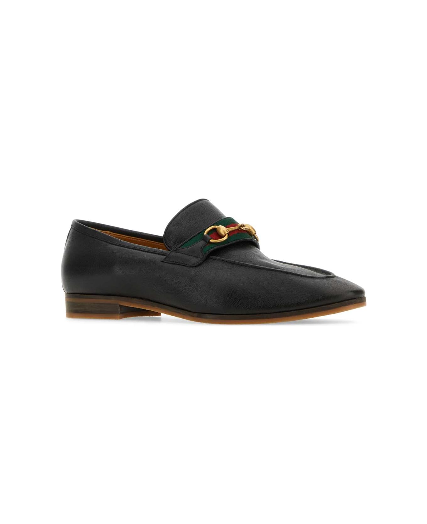 Gucci Black Leather Loafers - BLK