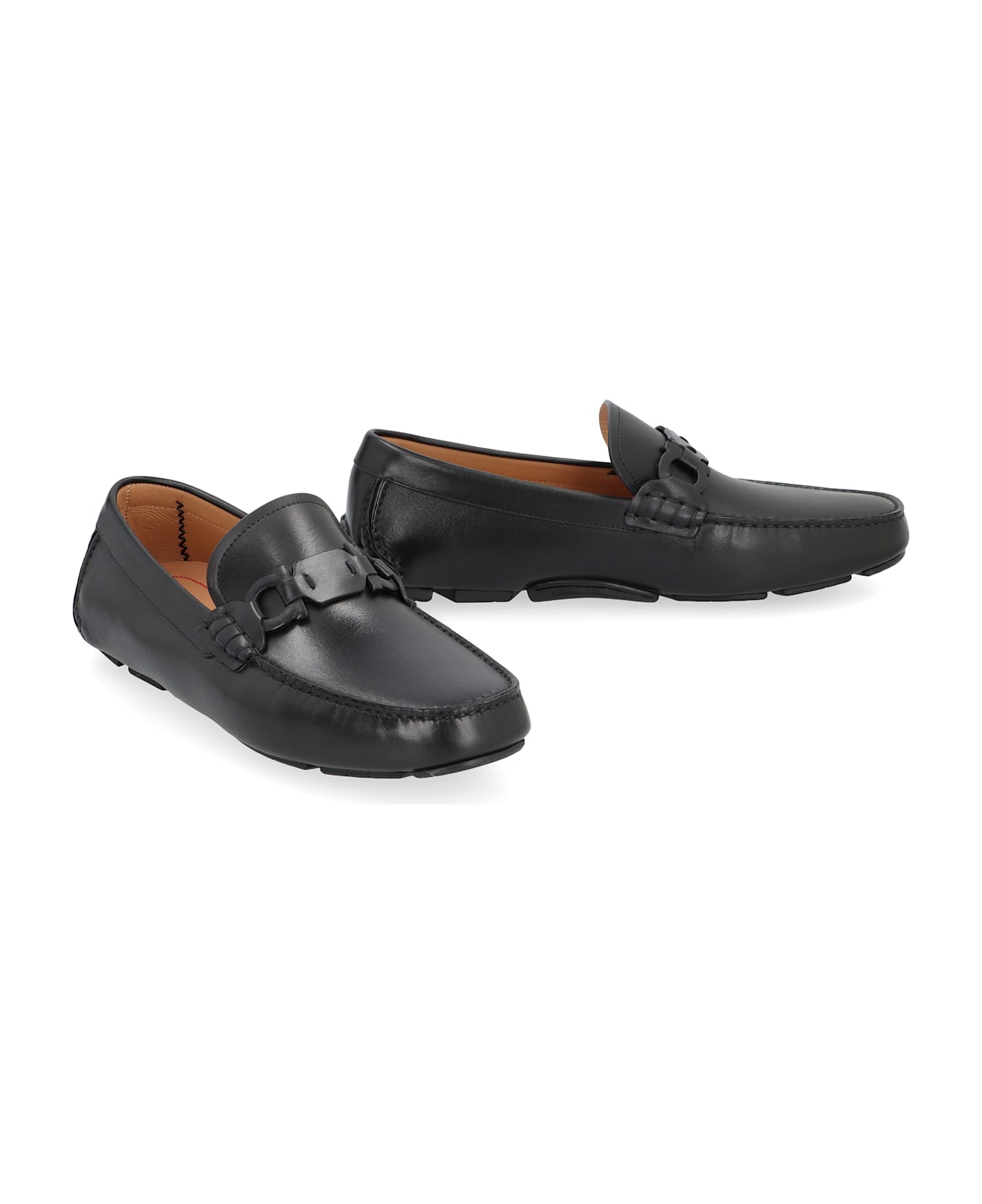 Ferragamo Byte Leather Loafers - black