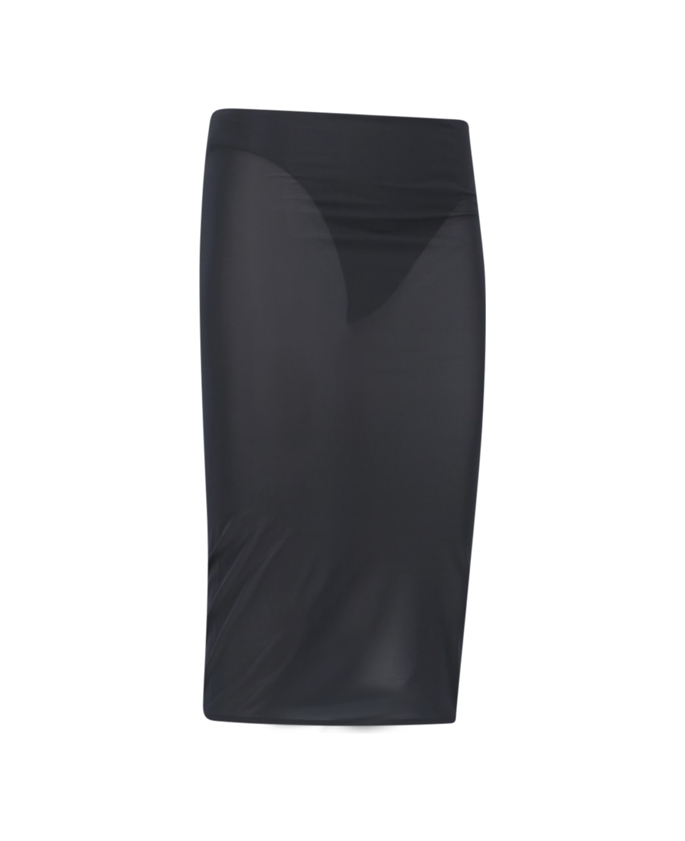 Courrèges Sheath Midi Skirt - Black  