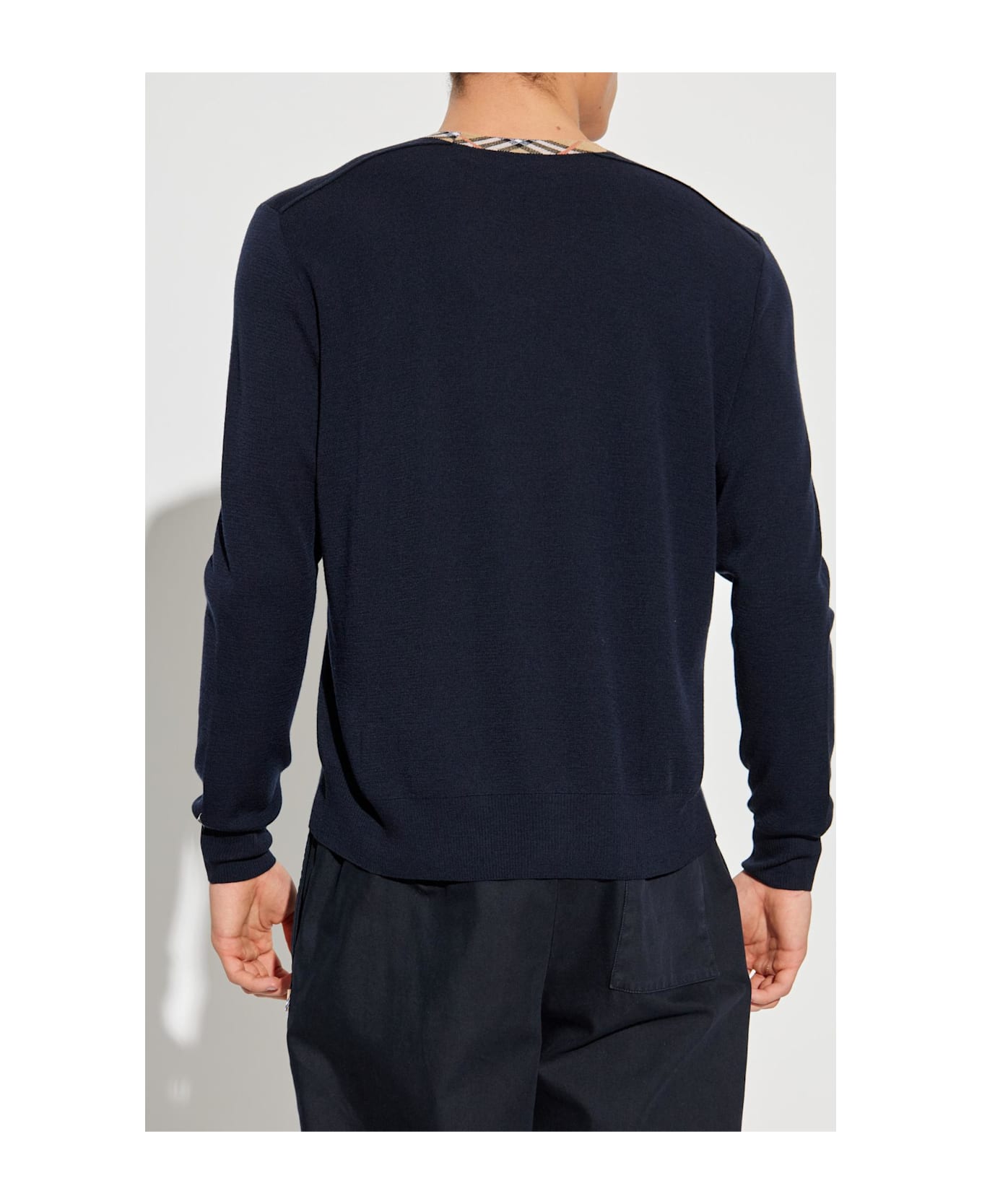 Burberry Wool Sweater - BLUE