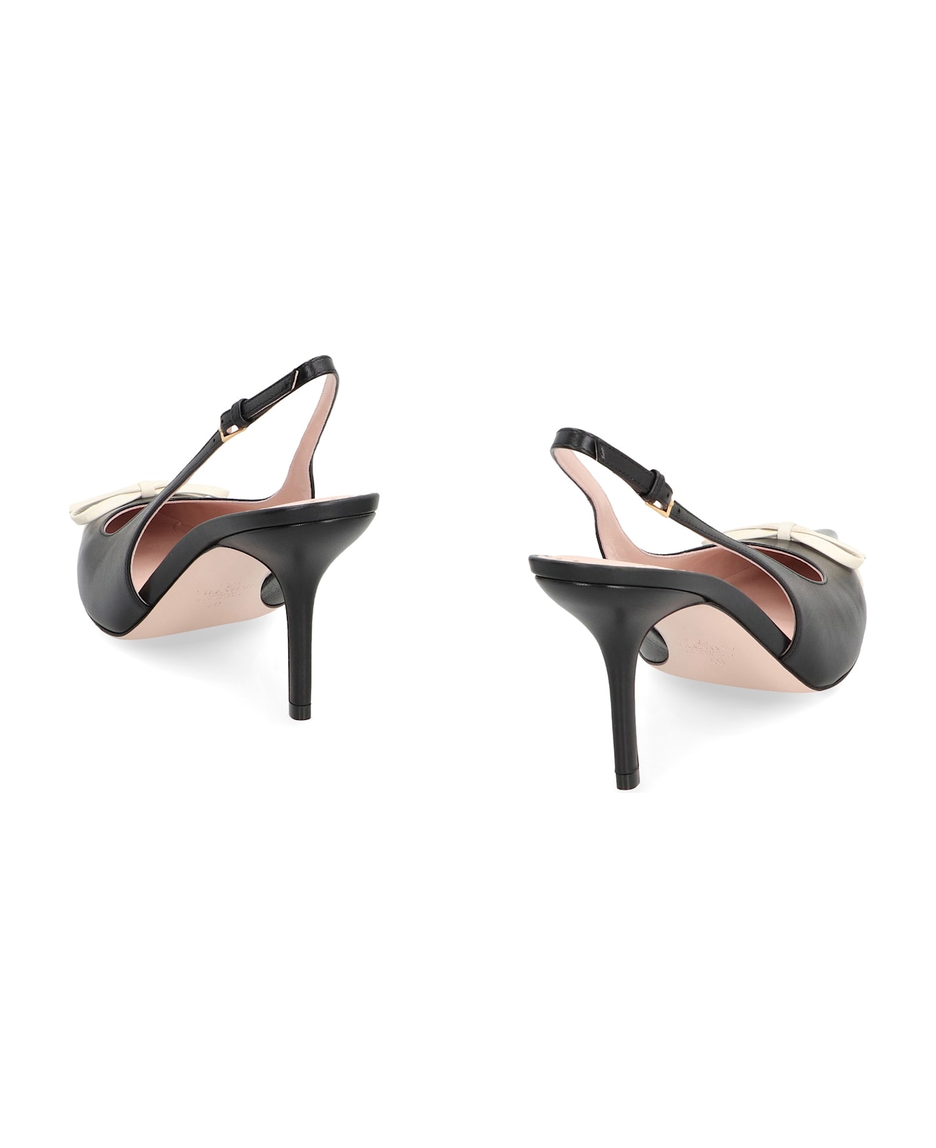 Valentino Garavani Leather Slingback Pumps - black