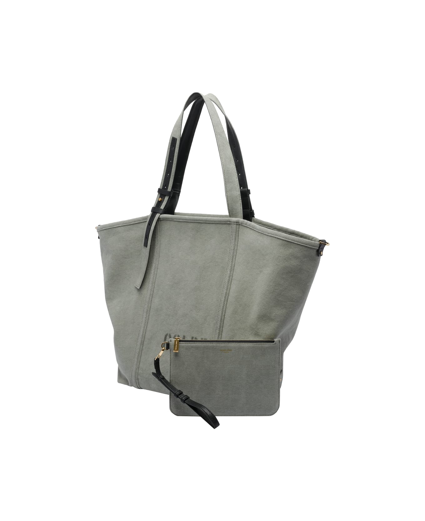 Golden Goose Canvas Shopping Bag - Green