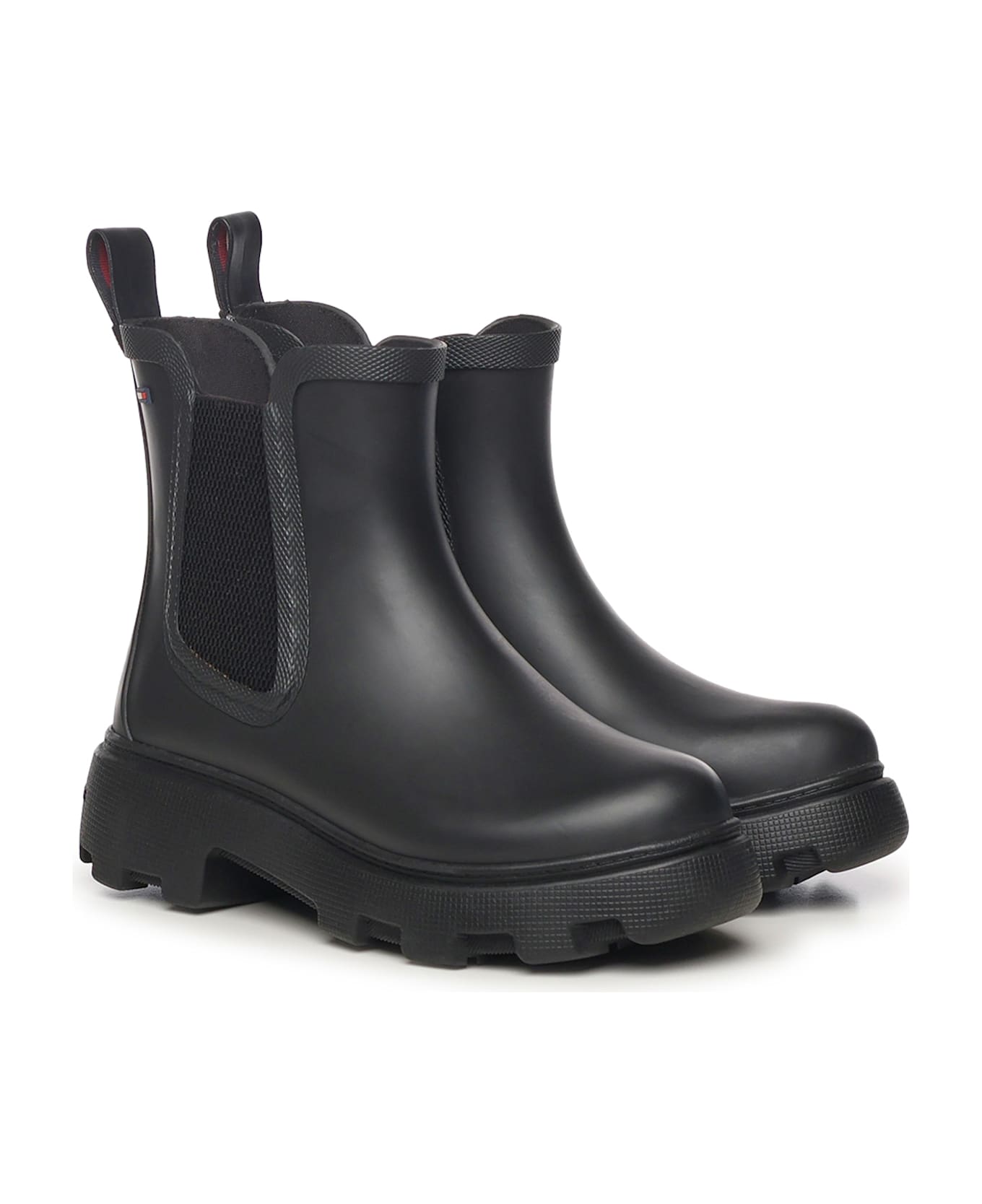 Tommy Hilfiger Rubber Rain Boots - Black