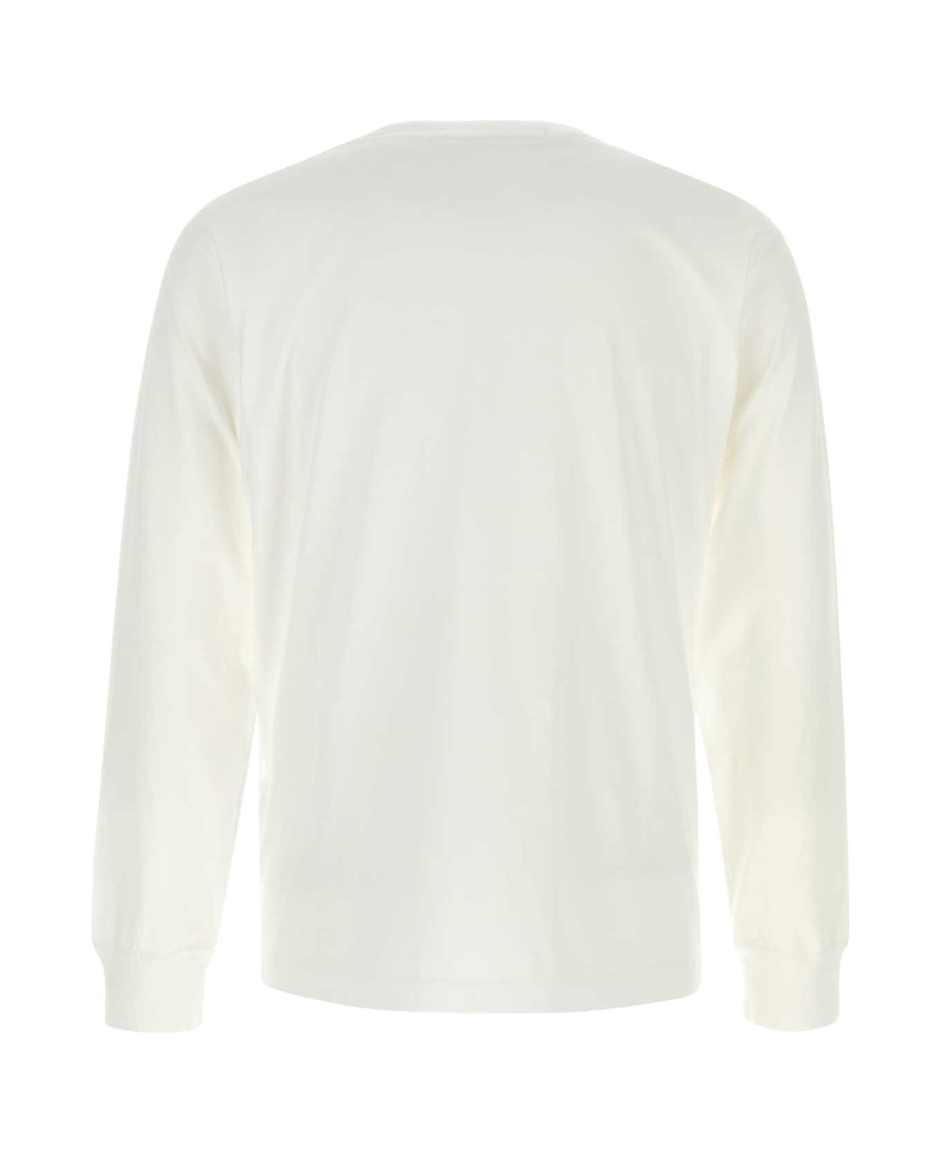 Stone Island White Cotton T-shirt - WHITE
