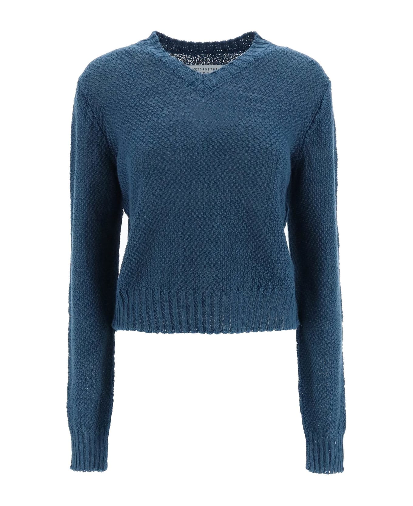 Maison Margiela Boucle Sweater - BLUE (Blue) ニットウェア