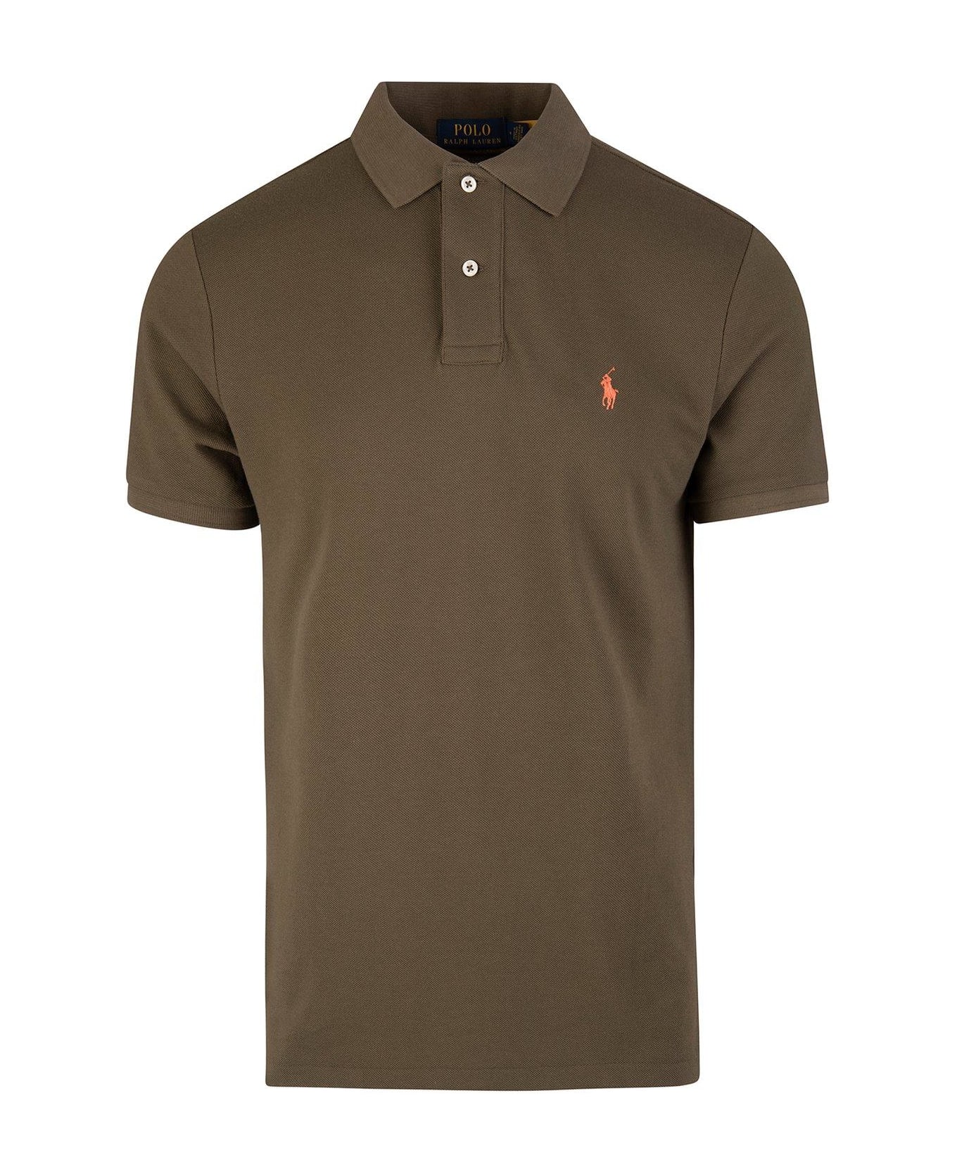 Ralph Lauren Pony Embroidered Short-sleeved Polo Shirt - Canopy Olive