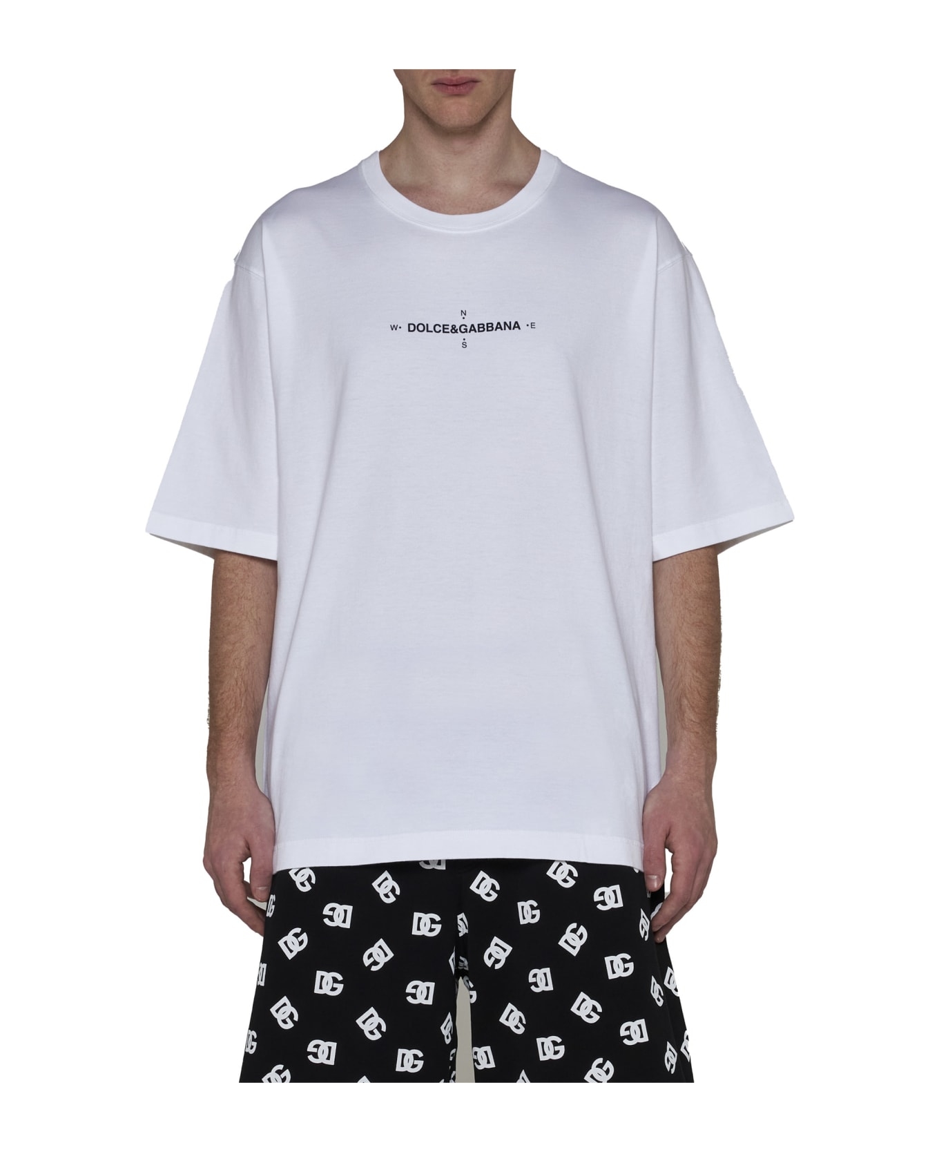 Dolce & Gabbana Marina Print T-shirt - Bianco otticco