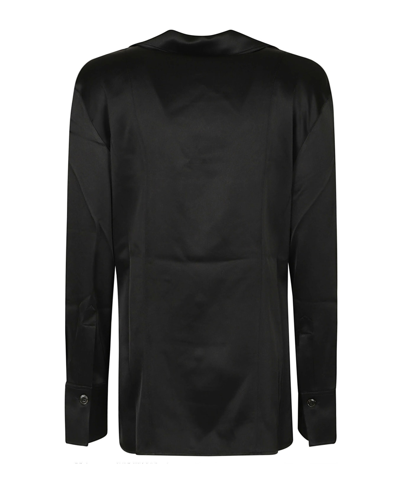 Nanushka Utility Style Pocket Slim Fit Shirt - Black