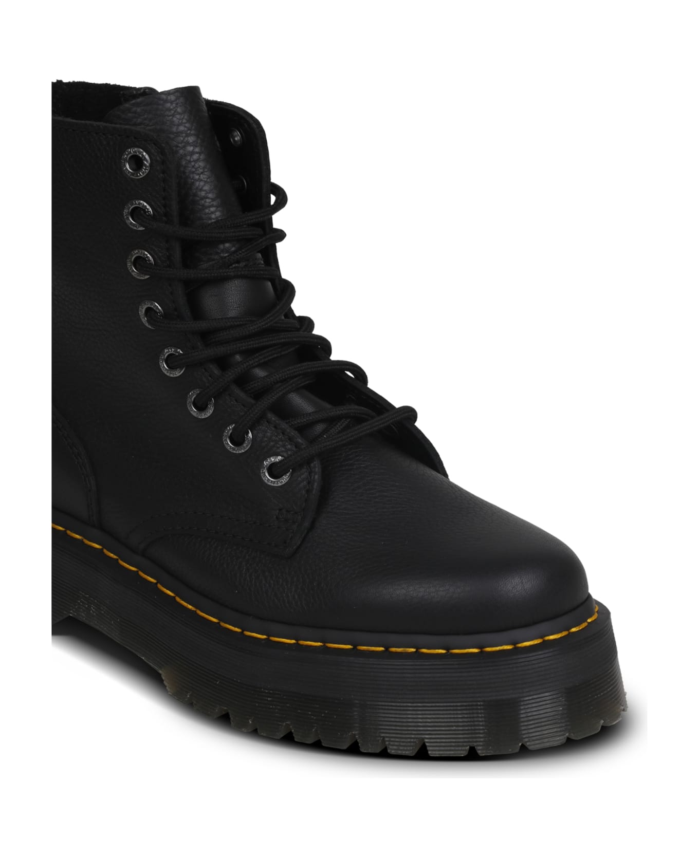 Dr. Martens Jadon Iii Pisa-leather Platform Boots - Black