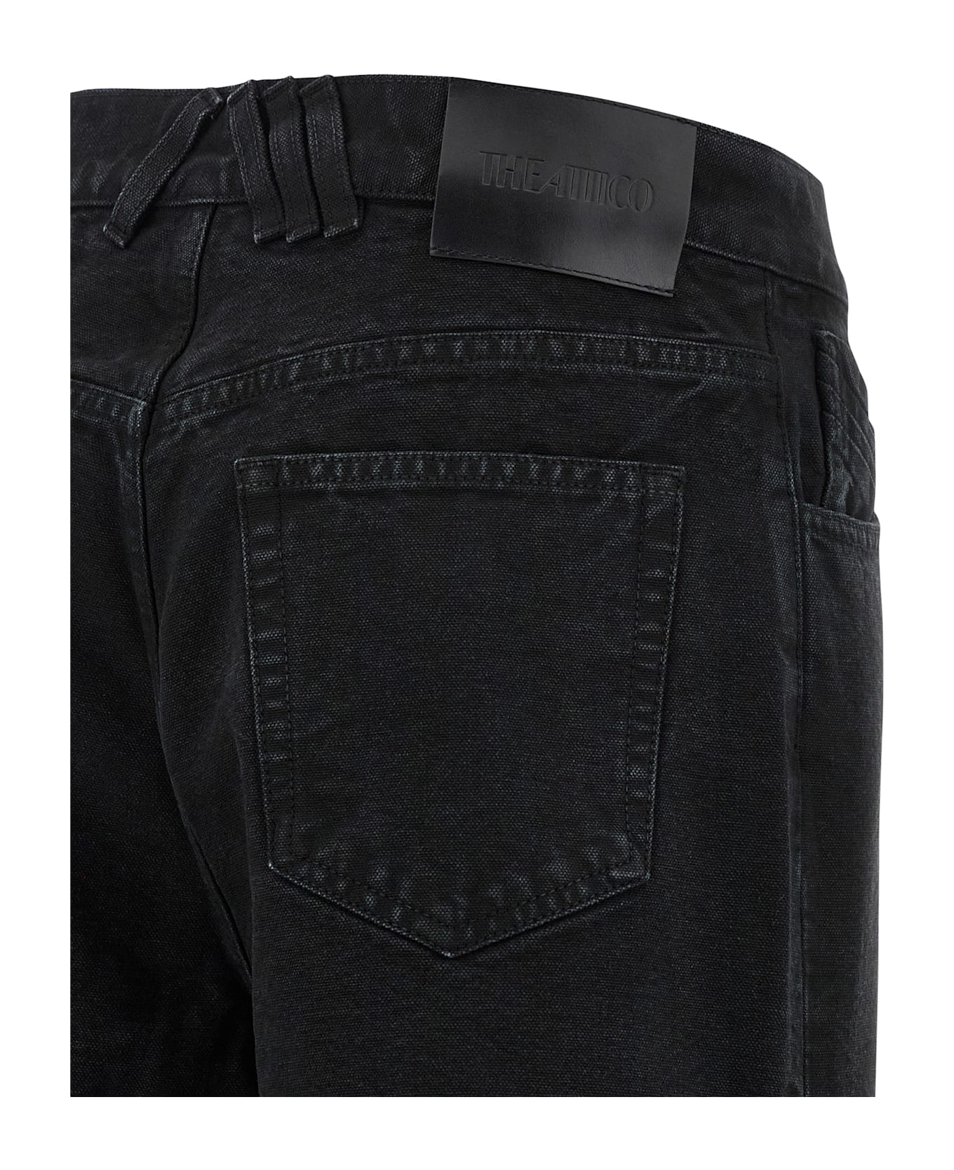 The Attico Cut-out Jeans - Black  