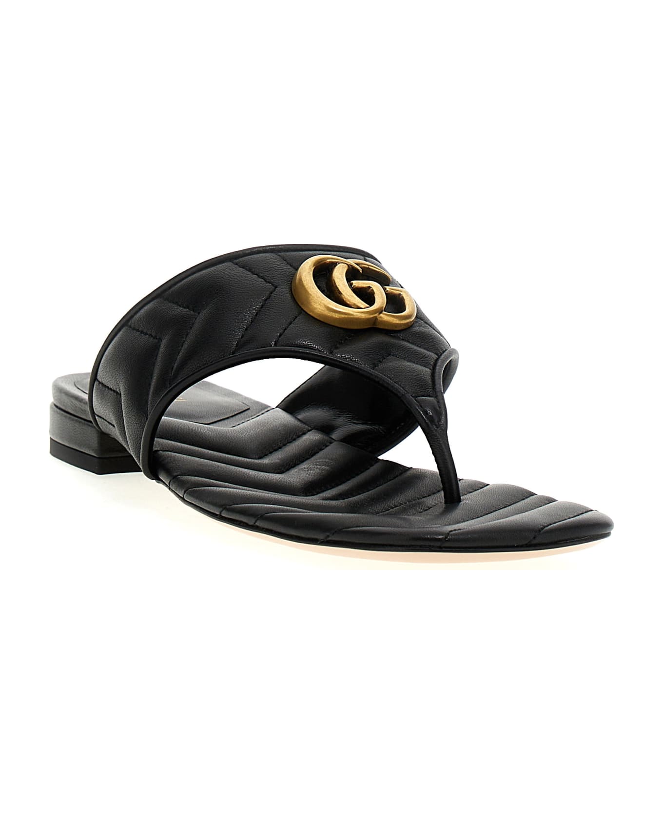 Gucci 'doppia G' Sandals - Black  