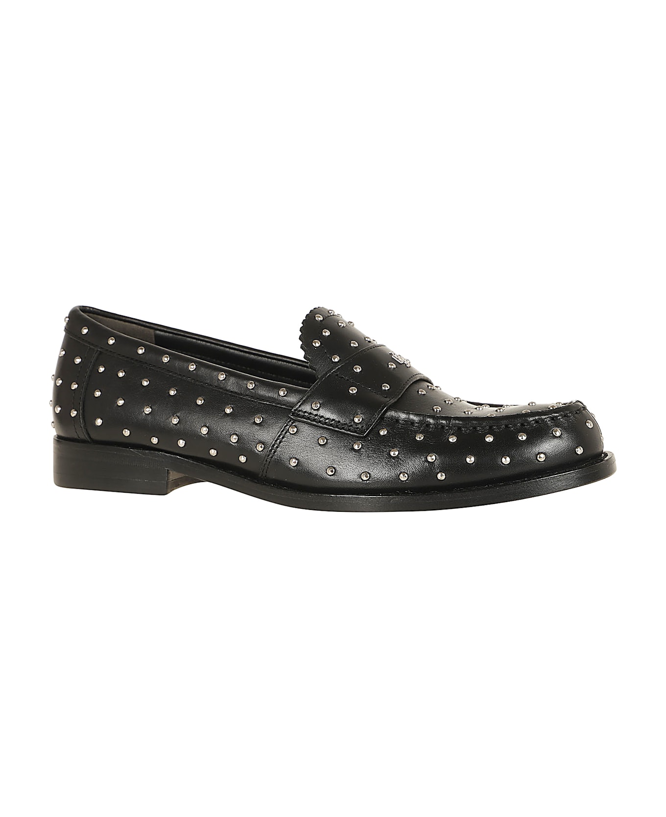 Tory Burch Classic Stud Loafer - Perfect Black Silver