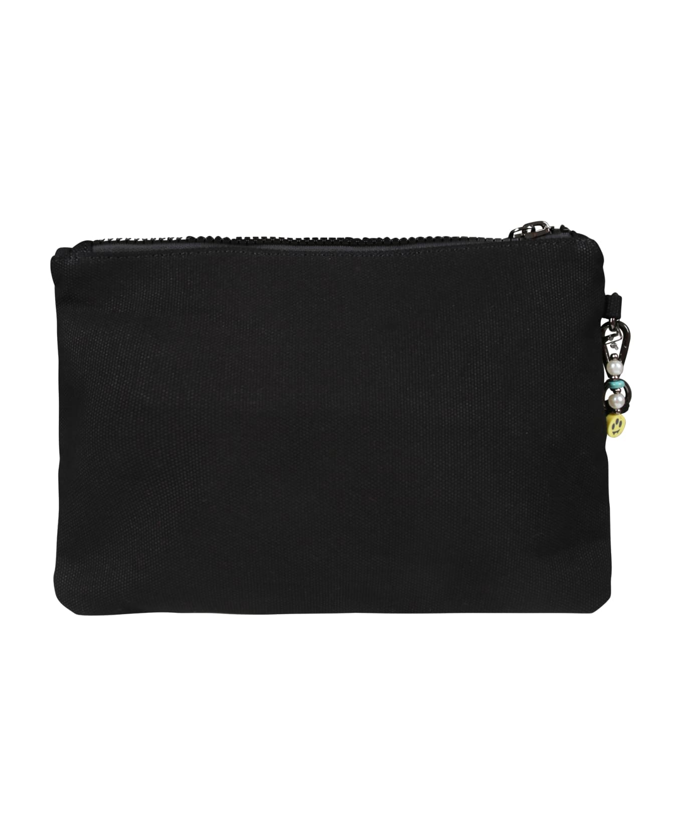 Barrow Black Clutch Bag For Girl With Logo And Smiley - Black アクセサリー＆ギフト