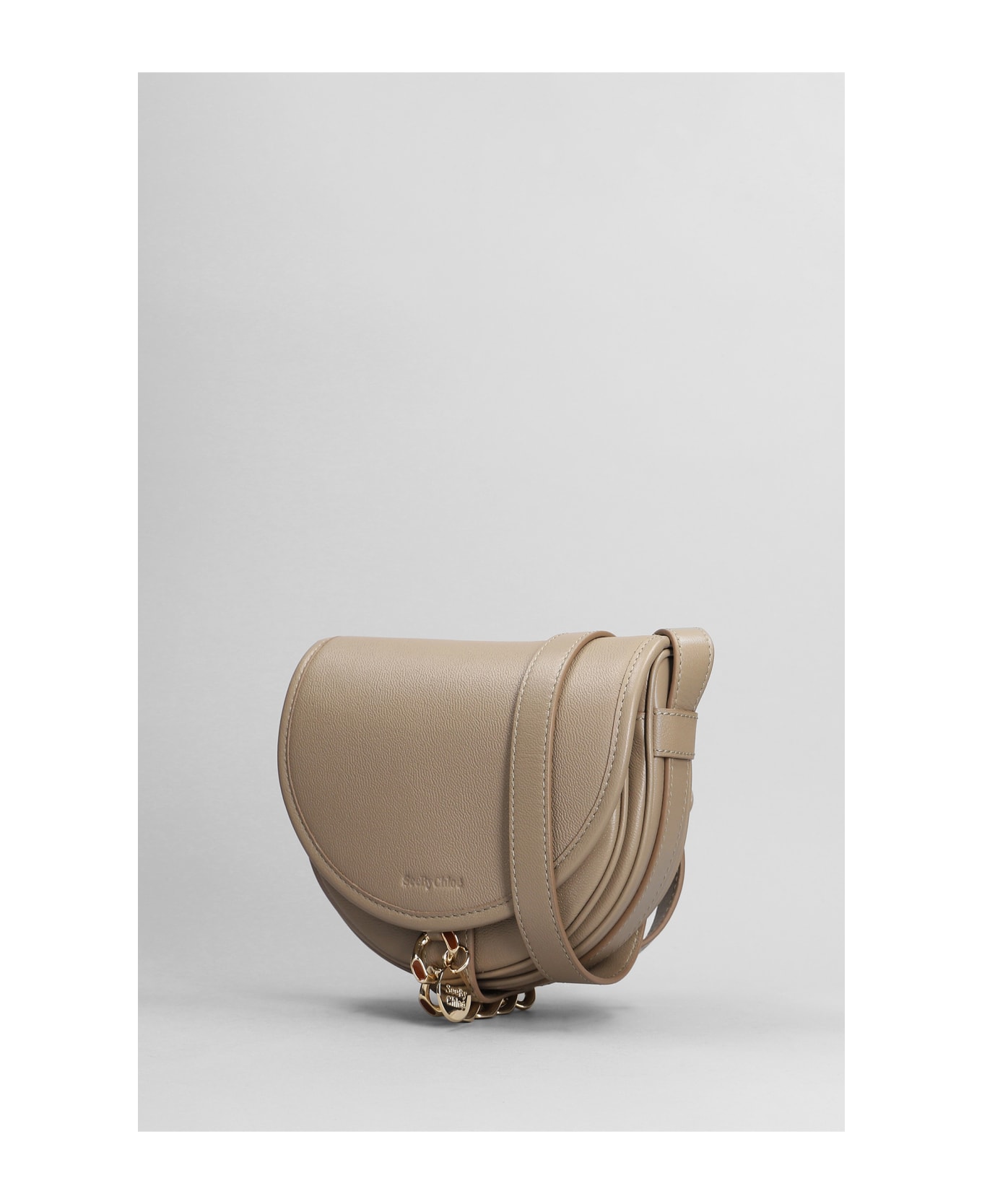 See by Chloé Mara Shoulder Bag In Grey Leather - grey