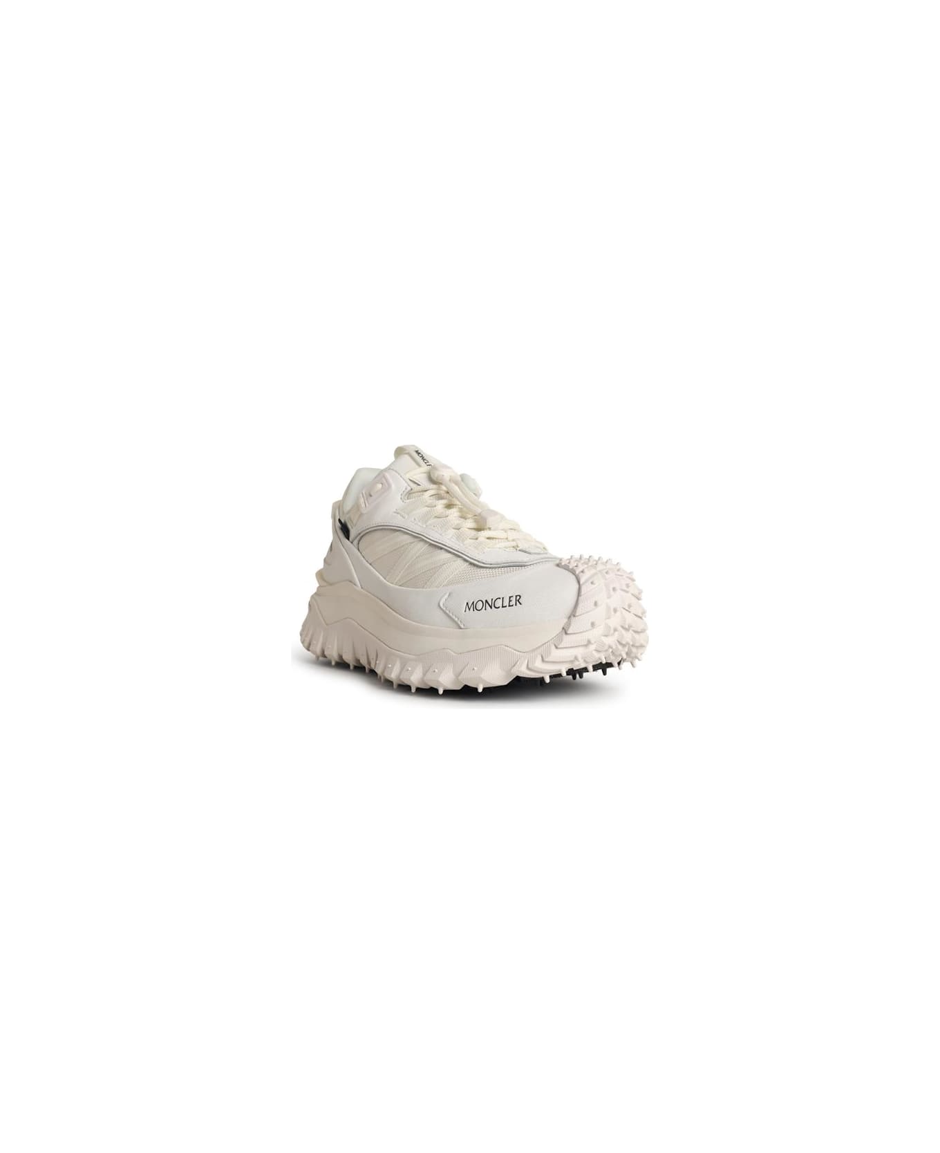 Moncler 'trailgrip Gtx' White Leather Blend Sneakers - White スニーカー