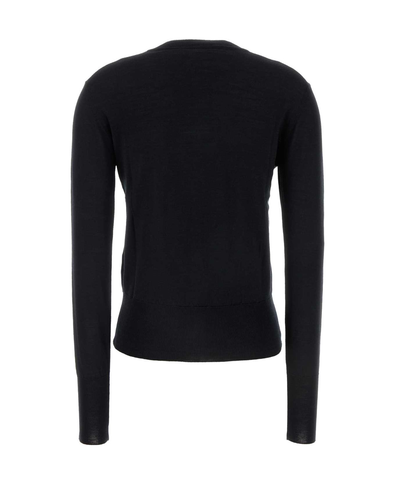 Vivienne Westwood Black Wool Blend Bea Cardigan - BLACK