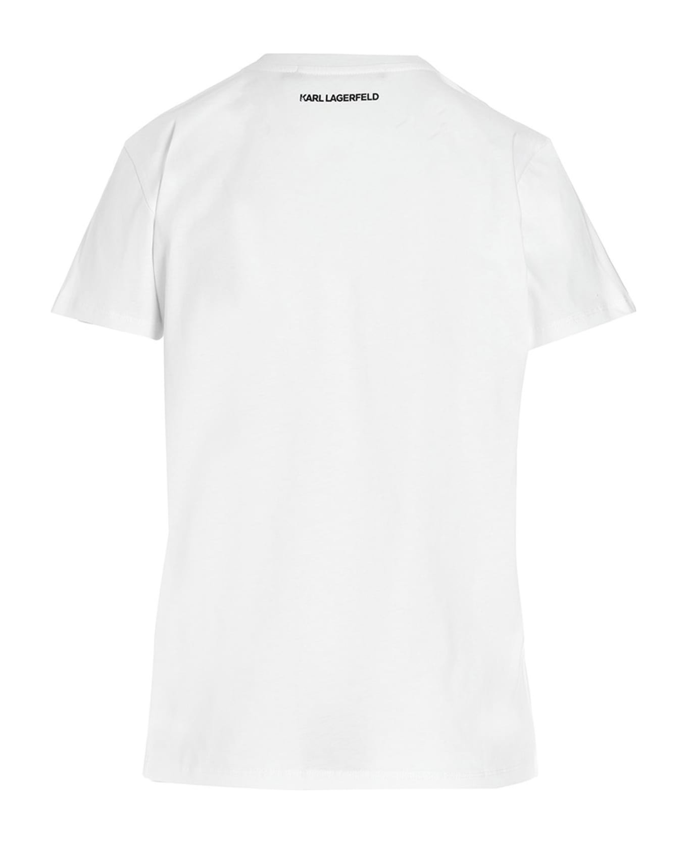 Karl Lagerfeld 'ikonik 2.0 Choupette' T-shirt - White