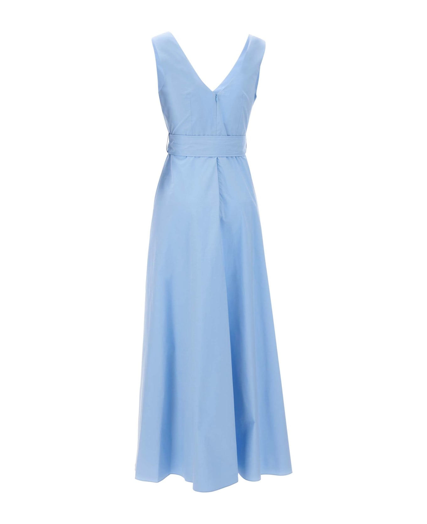 Parosh 'canyox24' Cotton Dress - Light Blue Dust