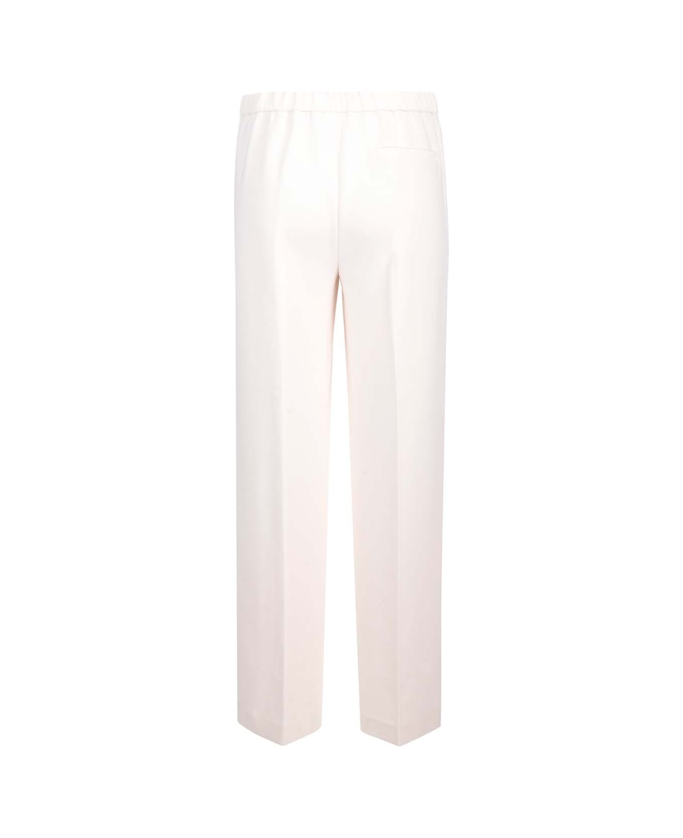 Theory Fluid Crepe Trousers - Ivory