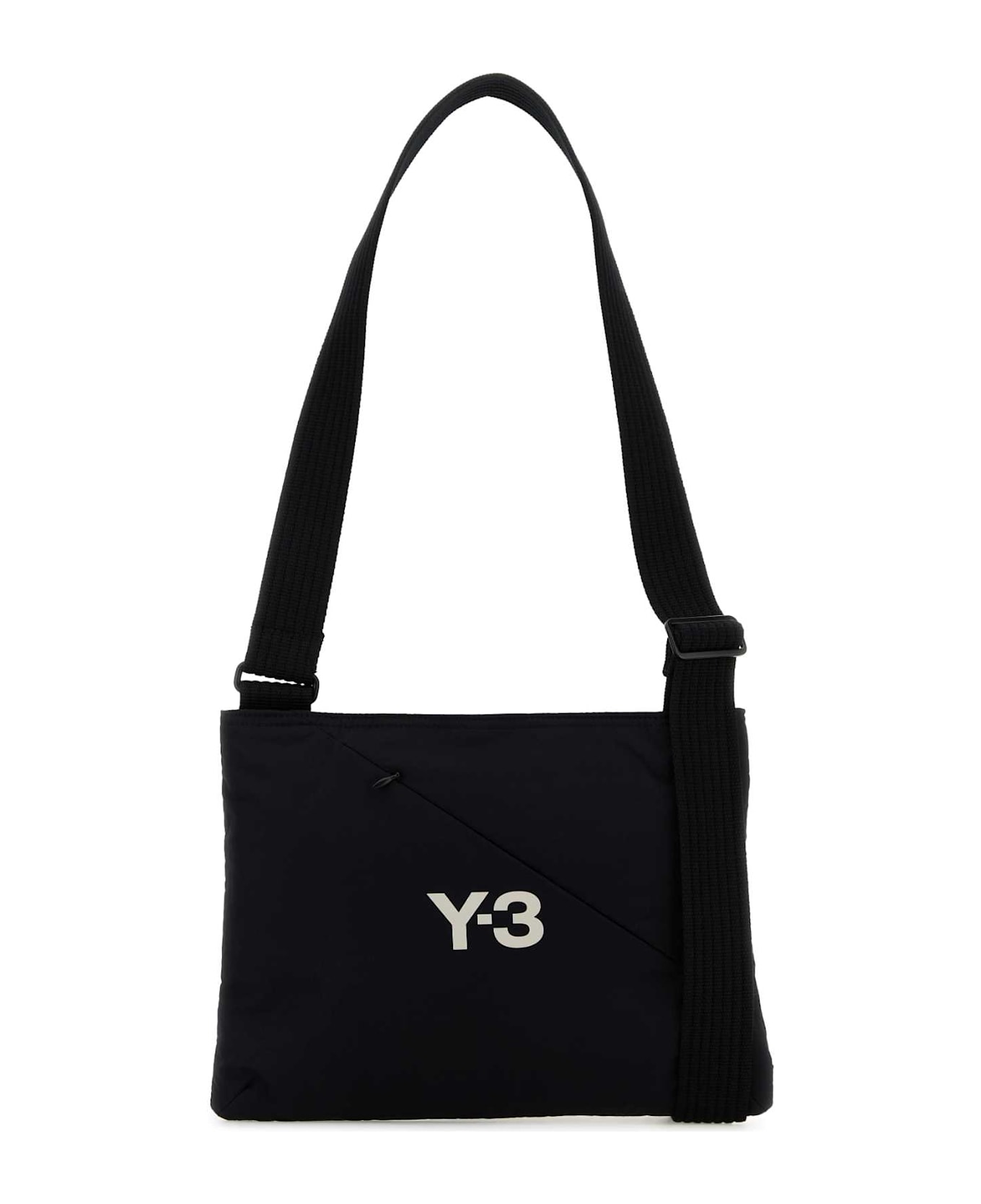 Y-3 Black Fabric Sacoche Crossbody Bag - BLACK