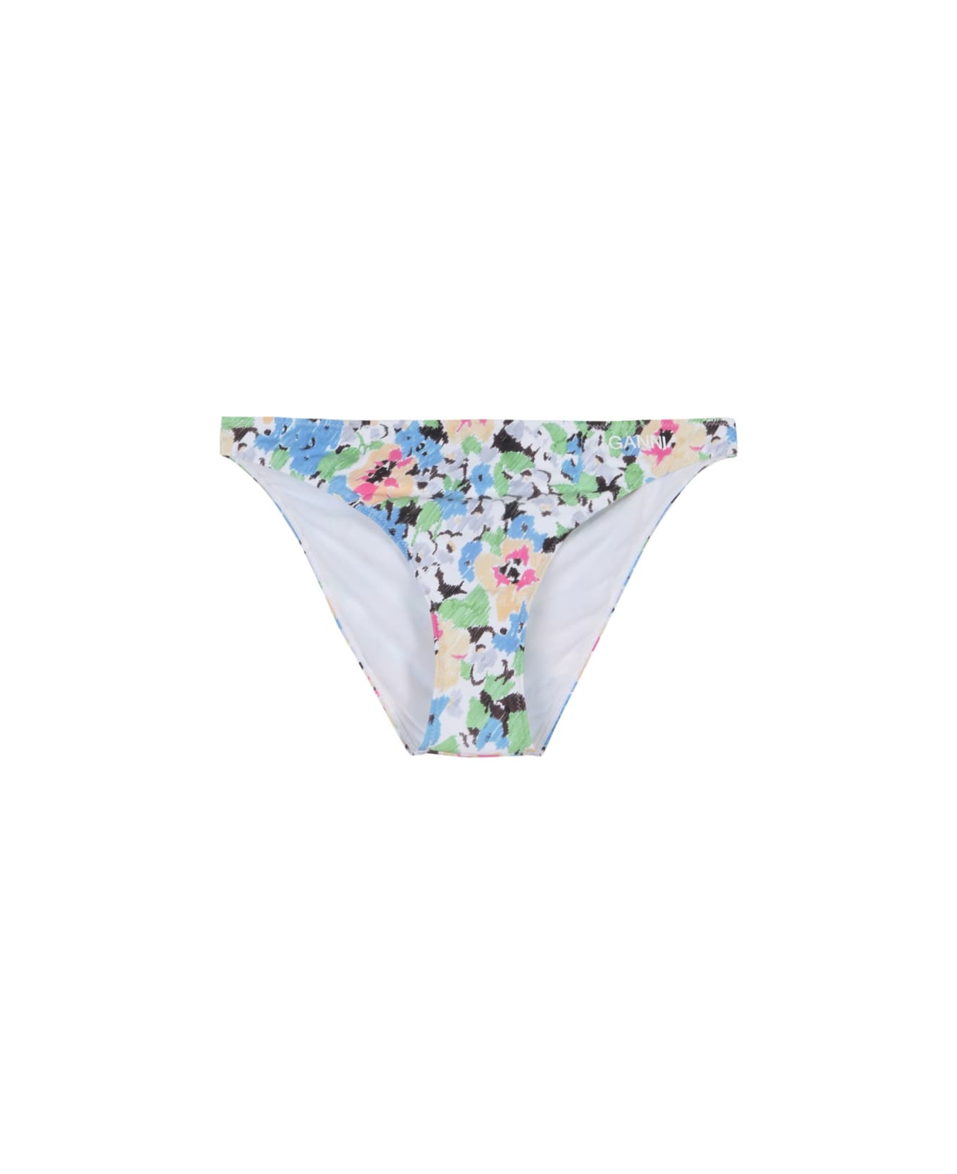 Ganni Floral Pattern Bikini Briefs - MULTICOLOUR