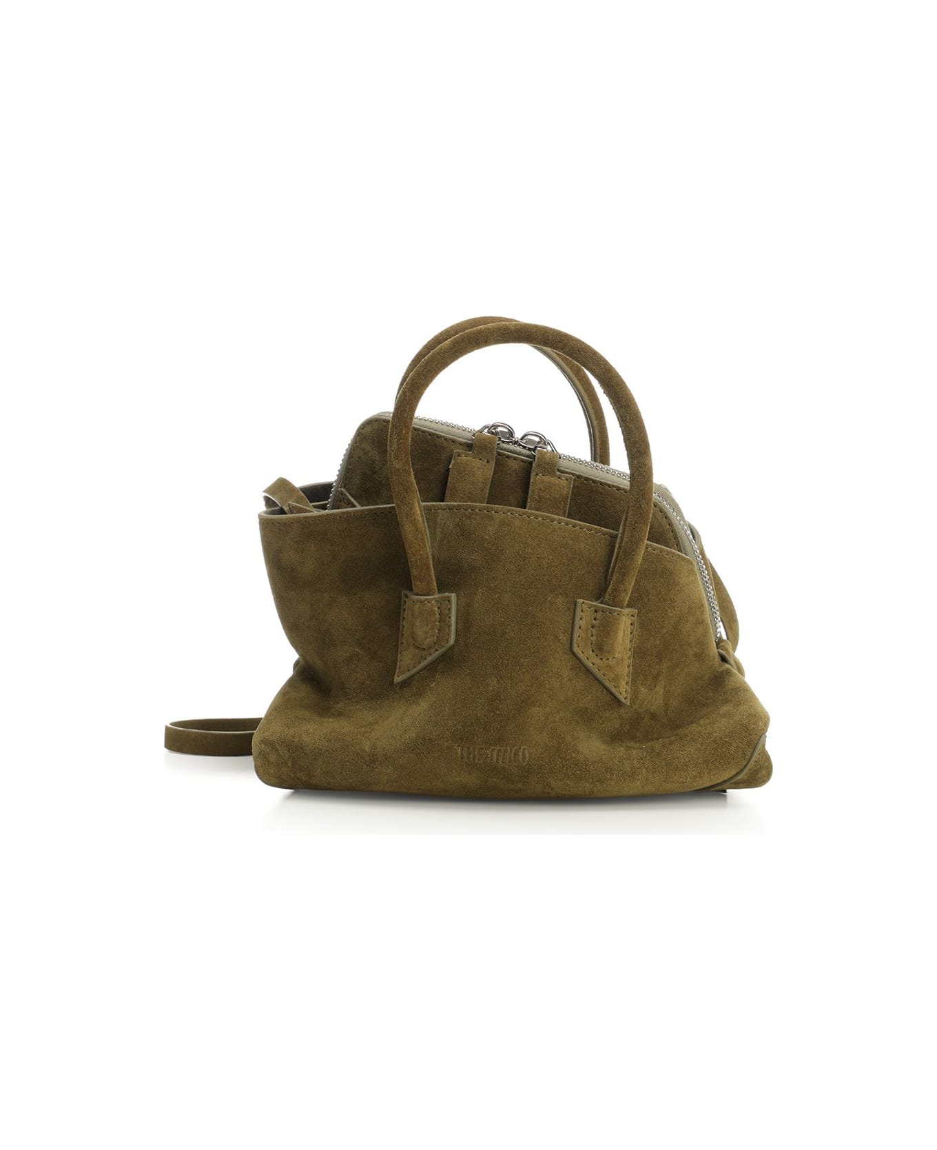 The Attico La Passeggiata Mini Shoulder Bag - KHAKI