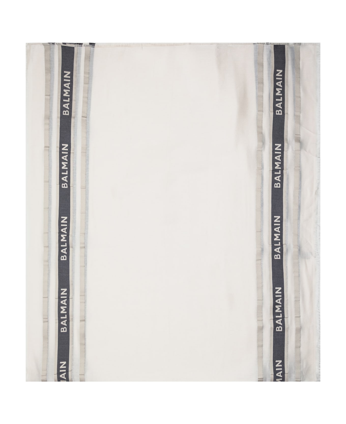 Balmain Scarf - IVORY/BLACK