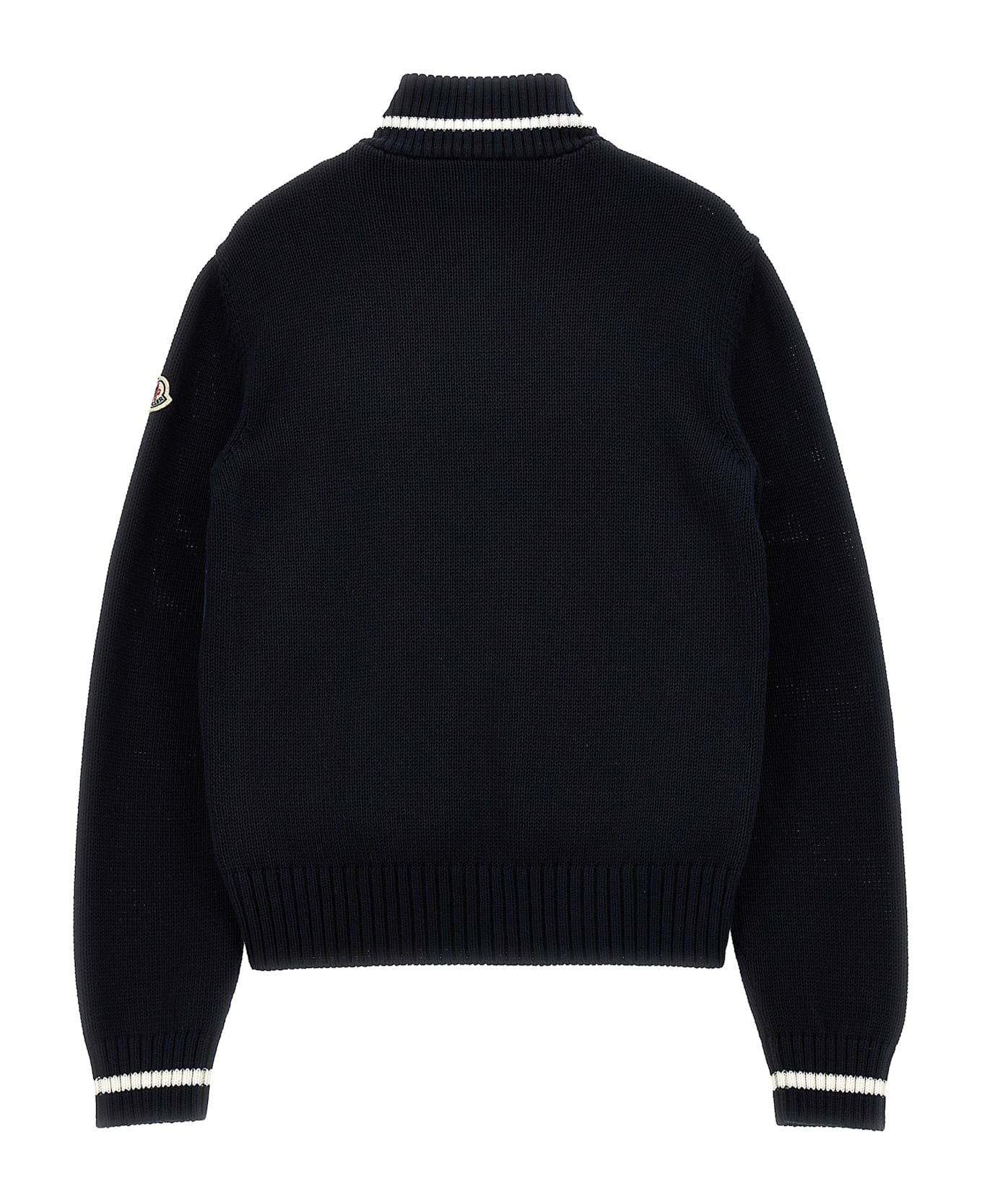 Moncler Two-material Cardigan - Blue