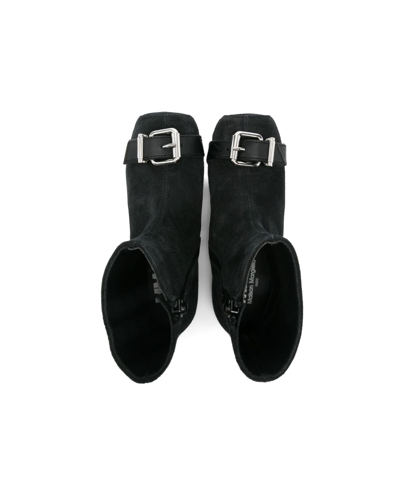 MM6 Maison Margiela Stivali Con Logo - Black