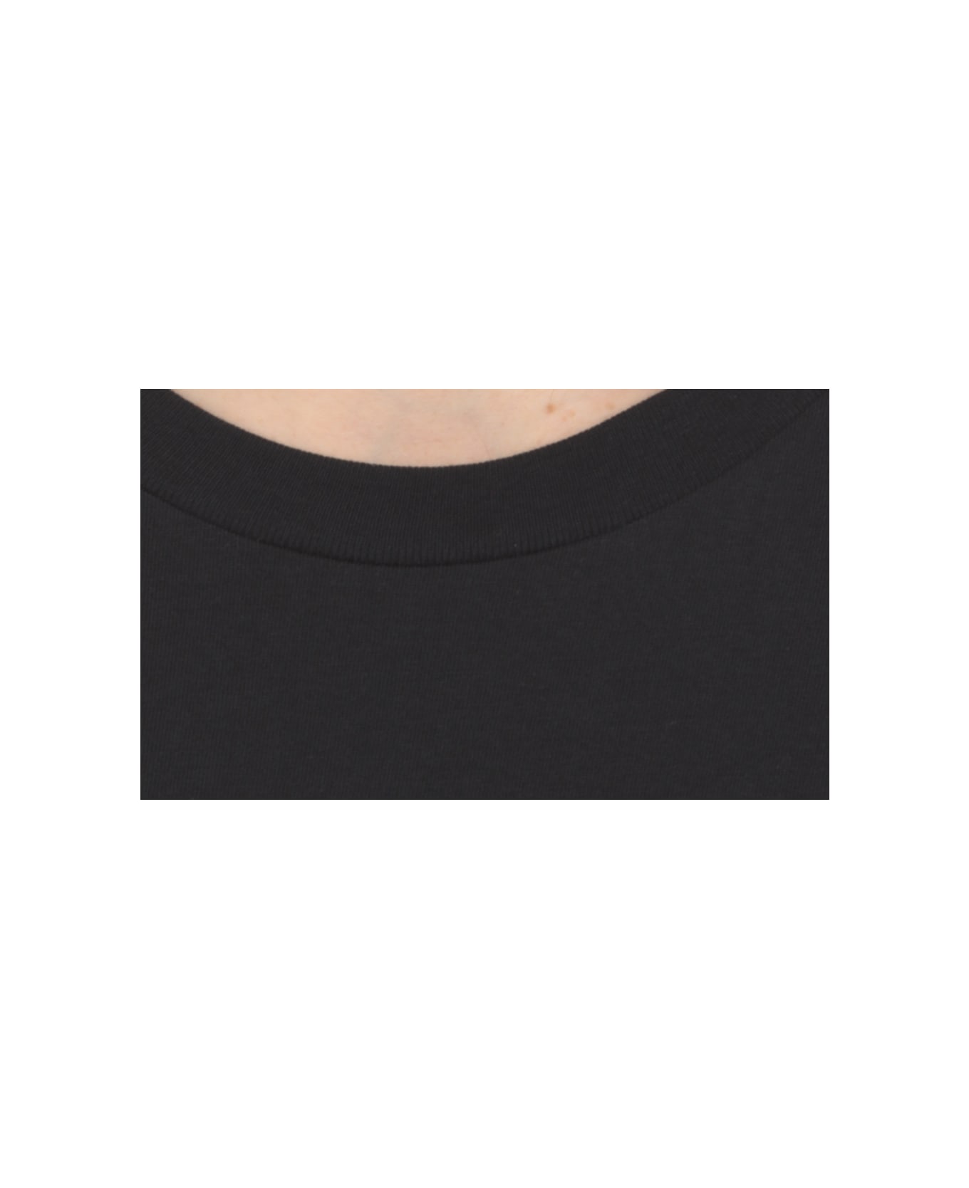 Jil Sander Black Cotton T-shirt - Dark blue