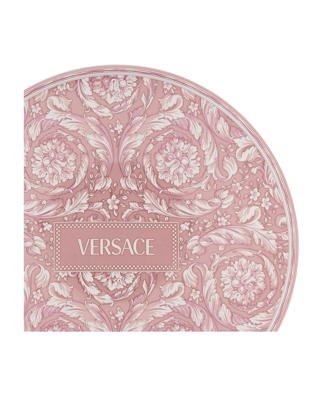 Versace 'barocco Rose' Placeholder Plate 33 Cm - Pink