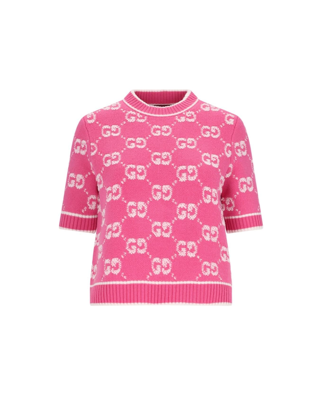 Gucci 'gg Bouclé' Sweater - BALOONPINK