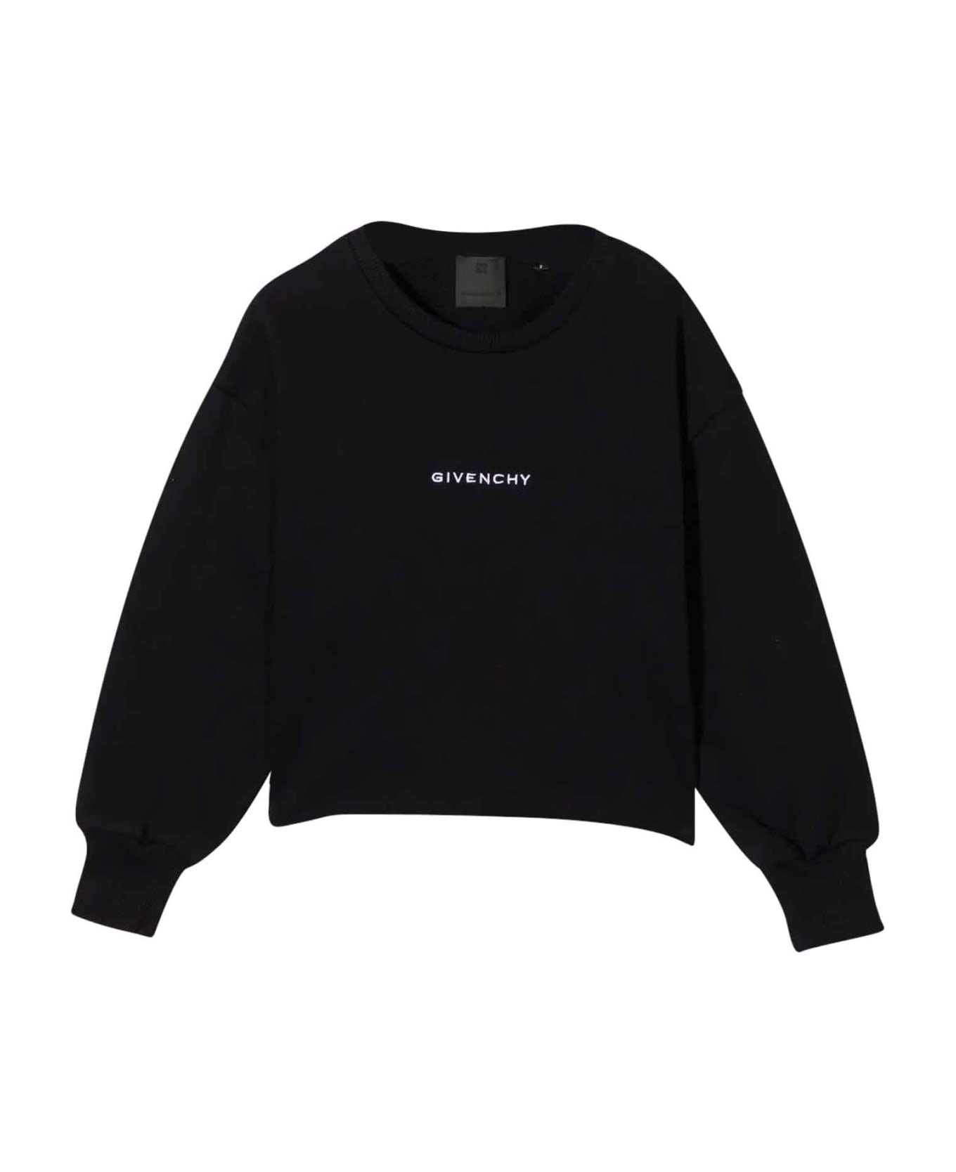 Givenchy Black Sweatshirt With White Print - Nero
