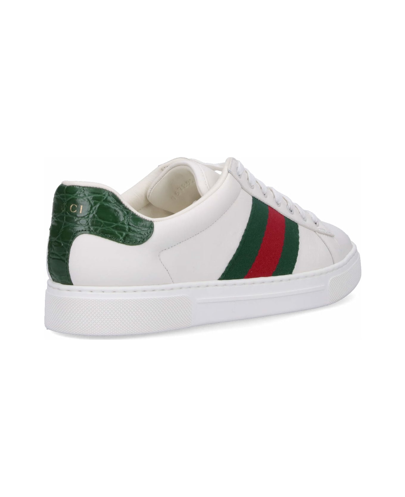 Gucci 'ace' Low-top Sneakers - Green Ace