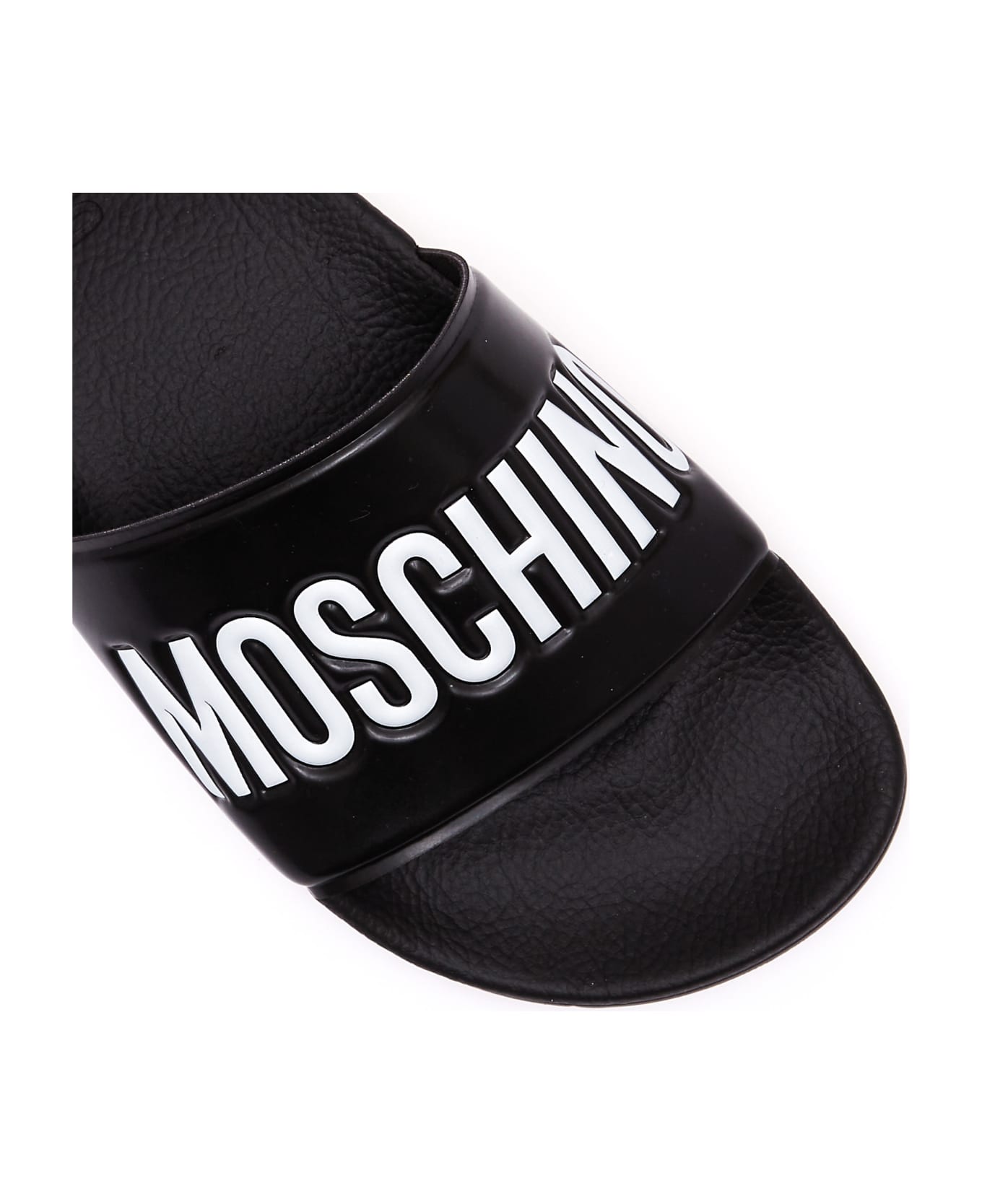 mens moschino sliders