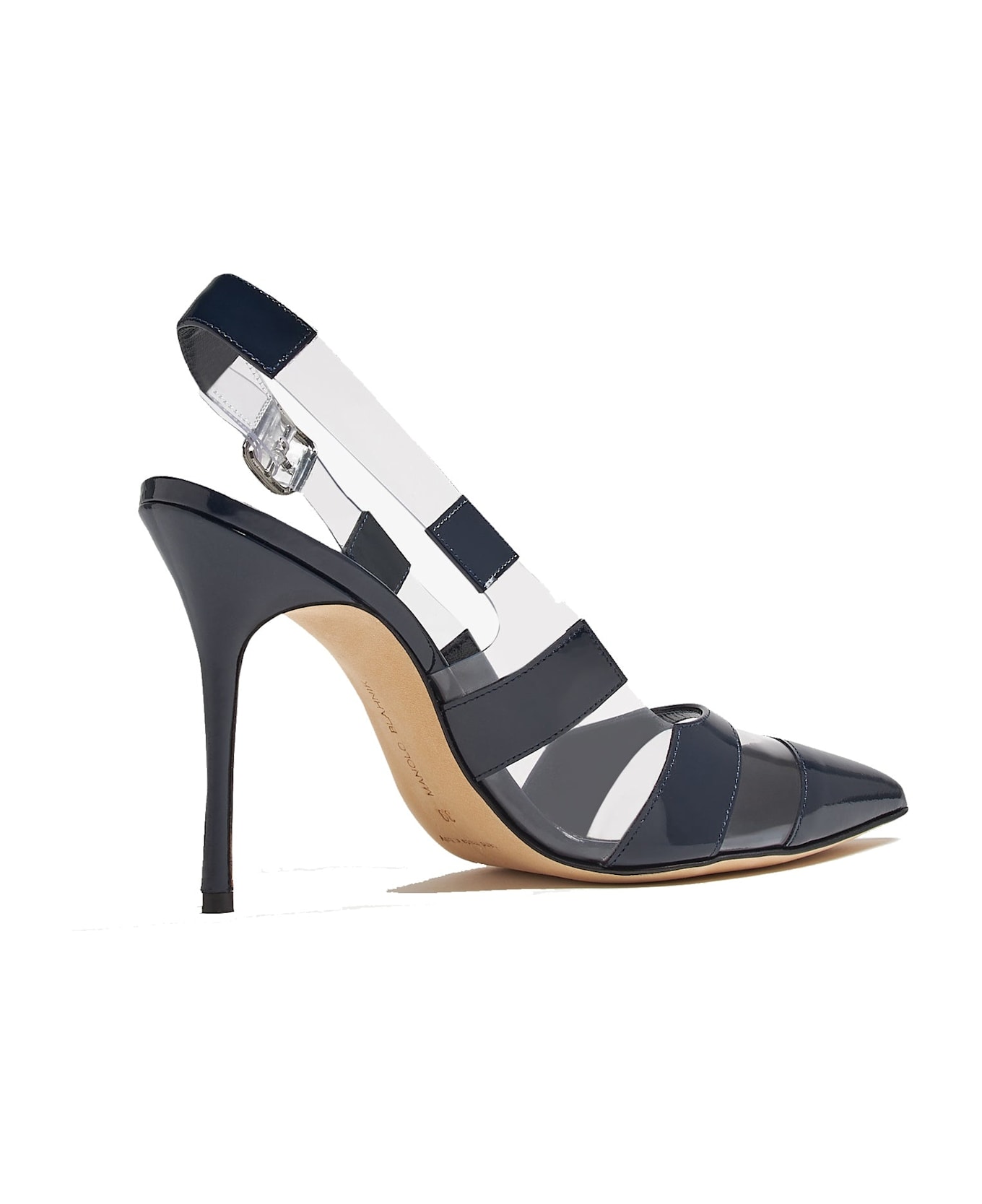 Manolo Blahnik Uxra 105 Pumps - Blue