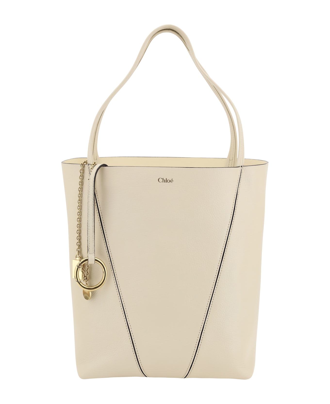 Chloé Spin Shoulder Bag - Sweet Beige