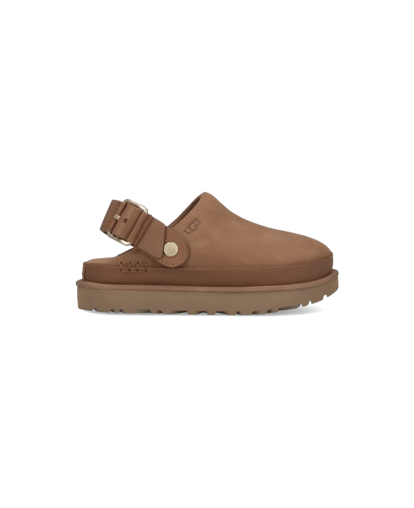 UGG "goldenstar Villa" Slingback Sabots - Brown