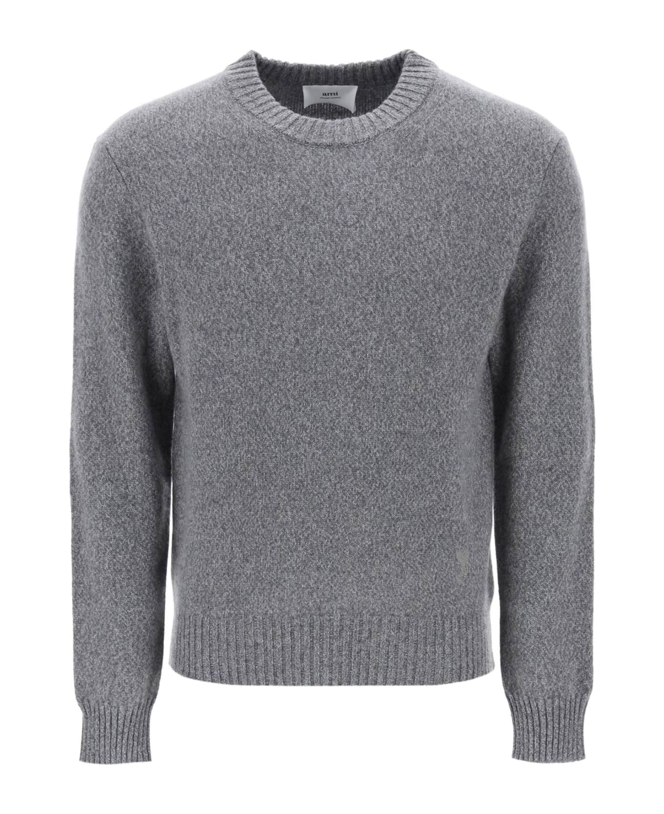 Ami Alexandre Mattiussi Cashmere And Wool Sweater - HEATHER GREY (Grey) ニットウェア