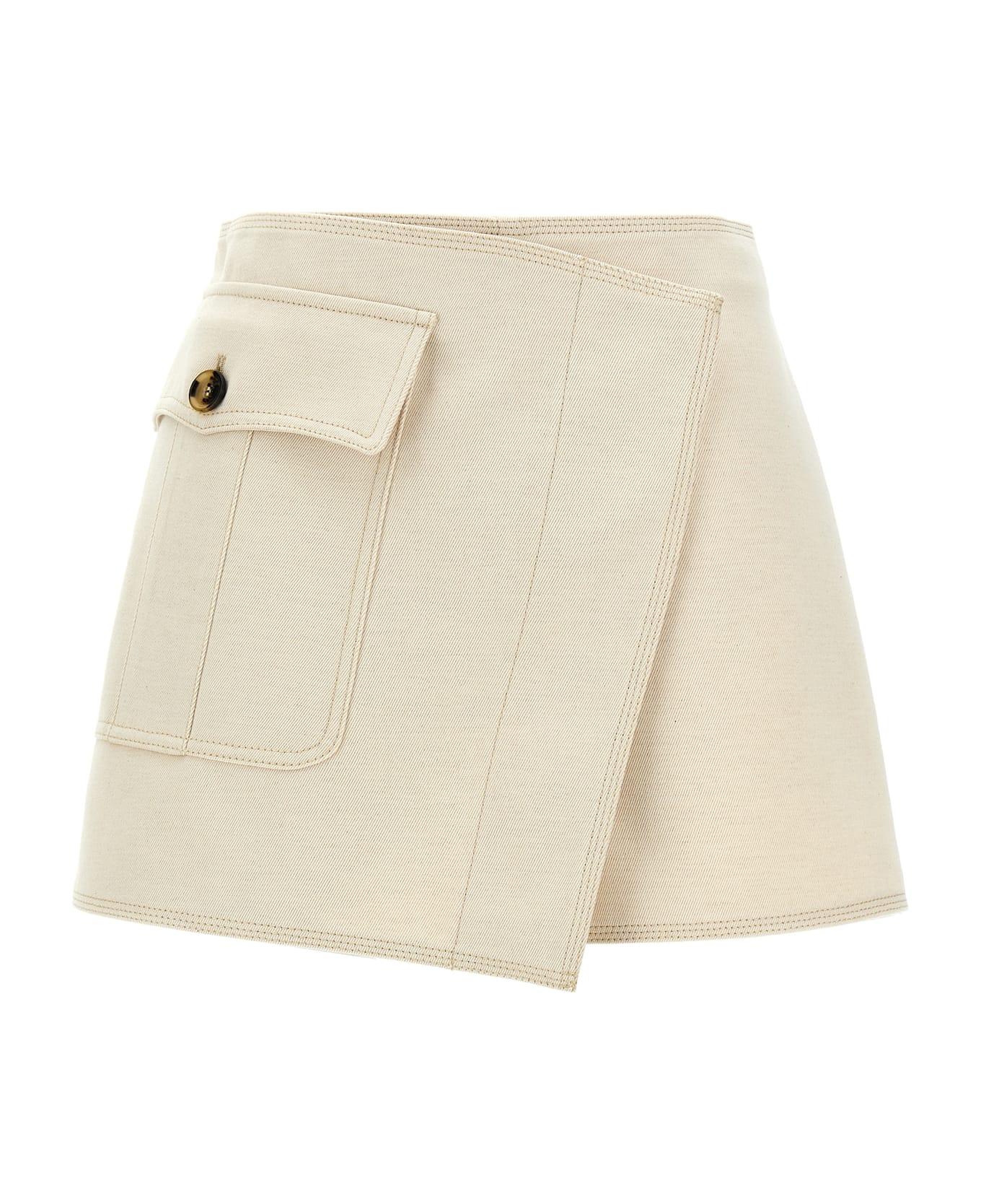 Philosophy di Lorenzo Serafini Skort Canvas - White